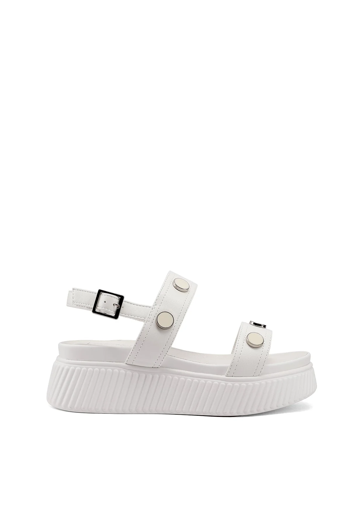 Sandali platform chunky con borchie e cinturino X34-97 - Image 10