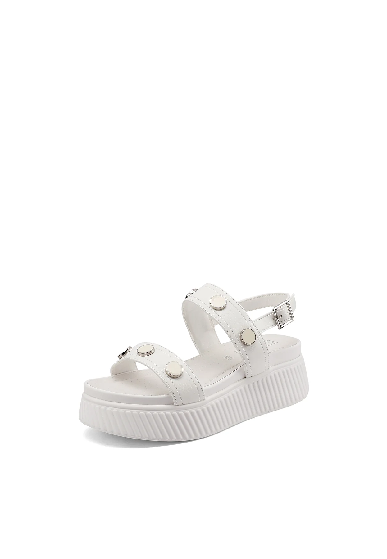 Sandali platform chunky con borchie e cinturino X34-97 - Image 11