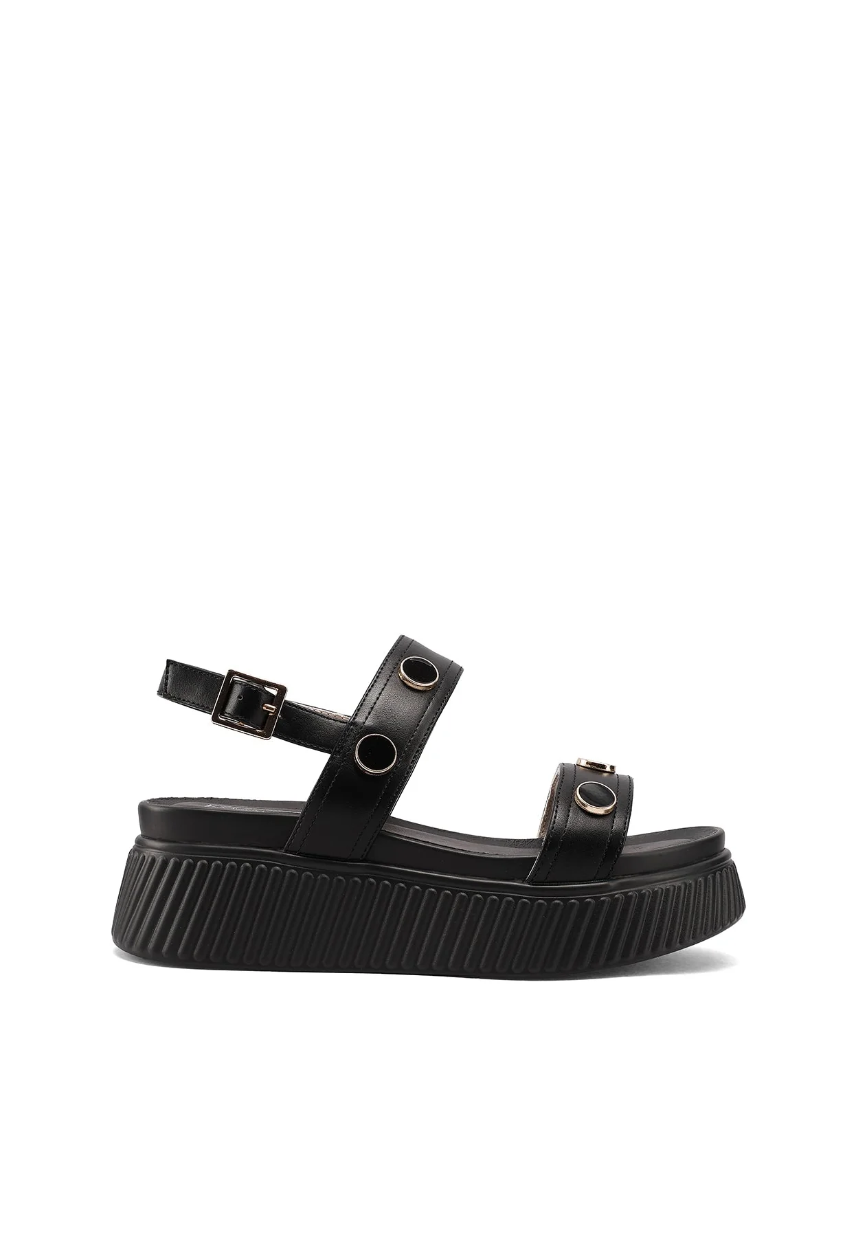 Sandali platform chunky con borchie e cinturino X34-97 - Image 18