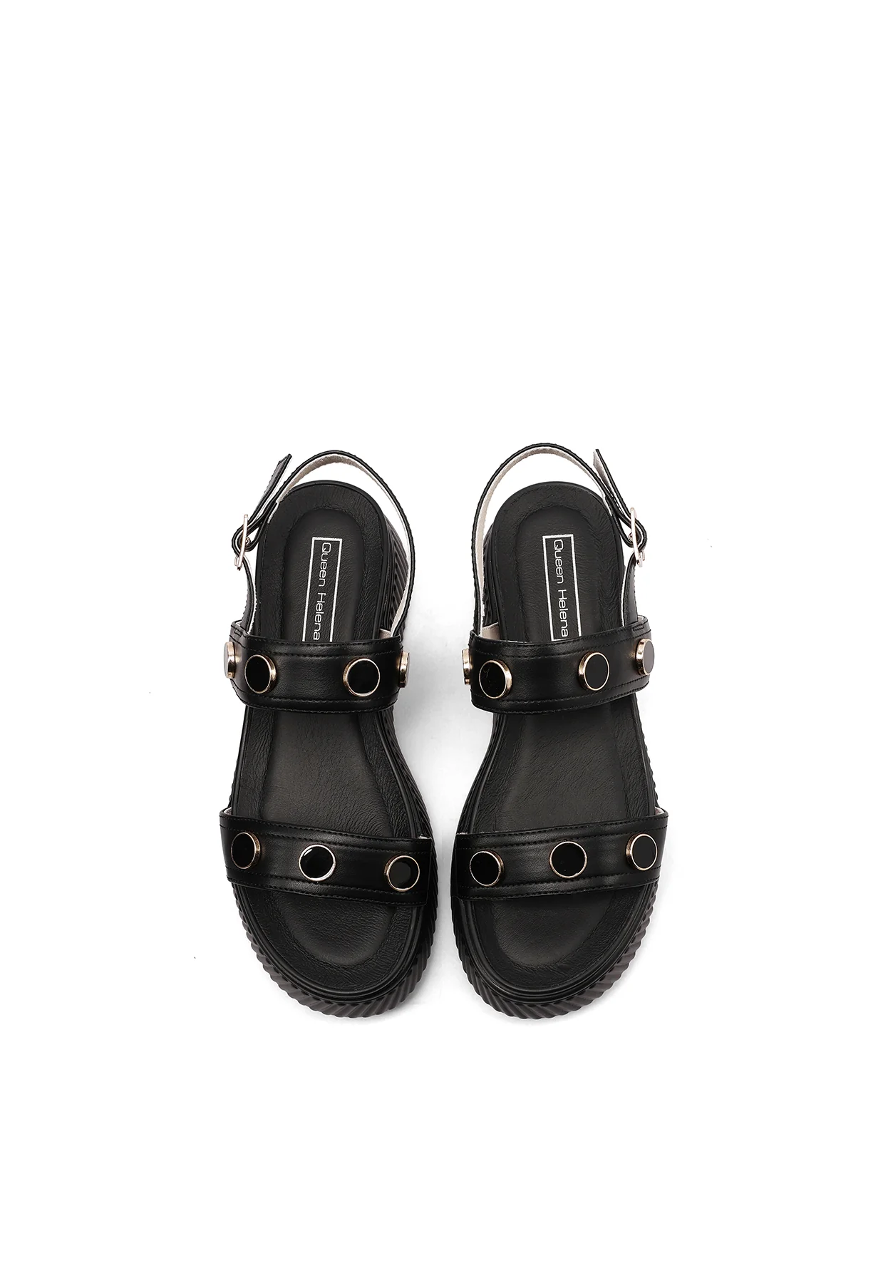 Sandali platform chunky con borchie e cinturino X34-97 - Image 22