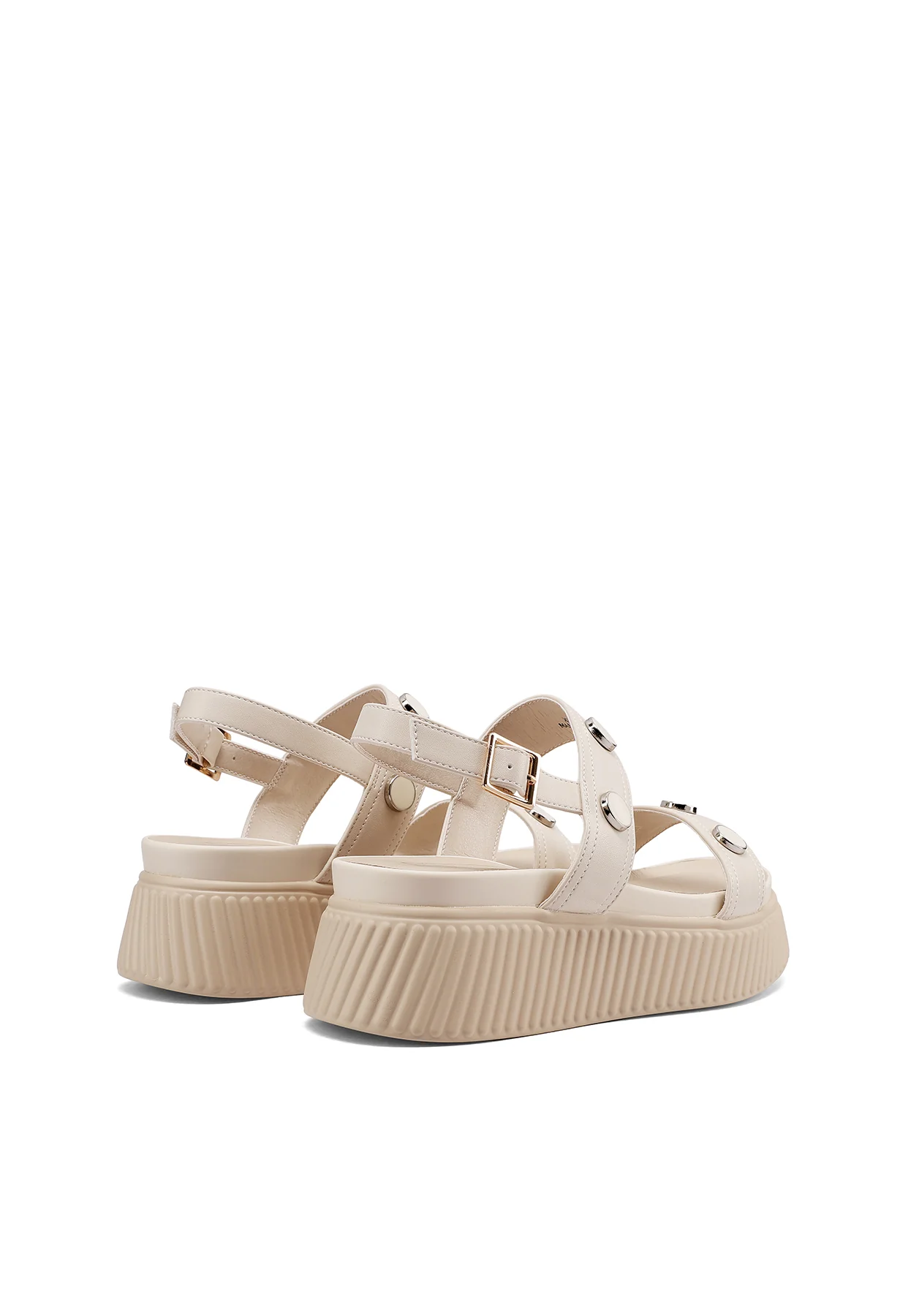 Sandali platform chunky con borchie e cinturino X34-97 - Image 5