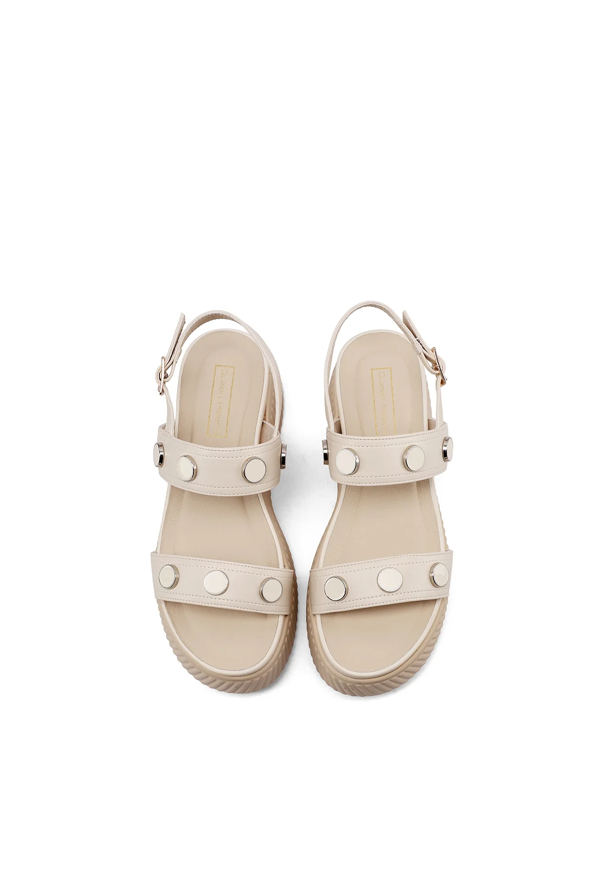 Sandali platform chunky con borchie e cinturino X34-97 - Image 6
