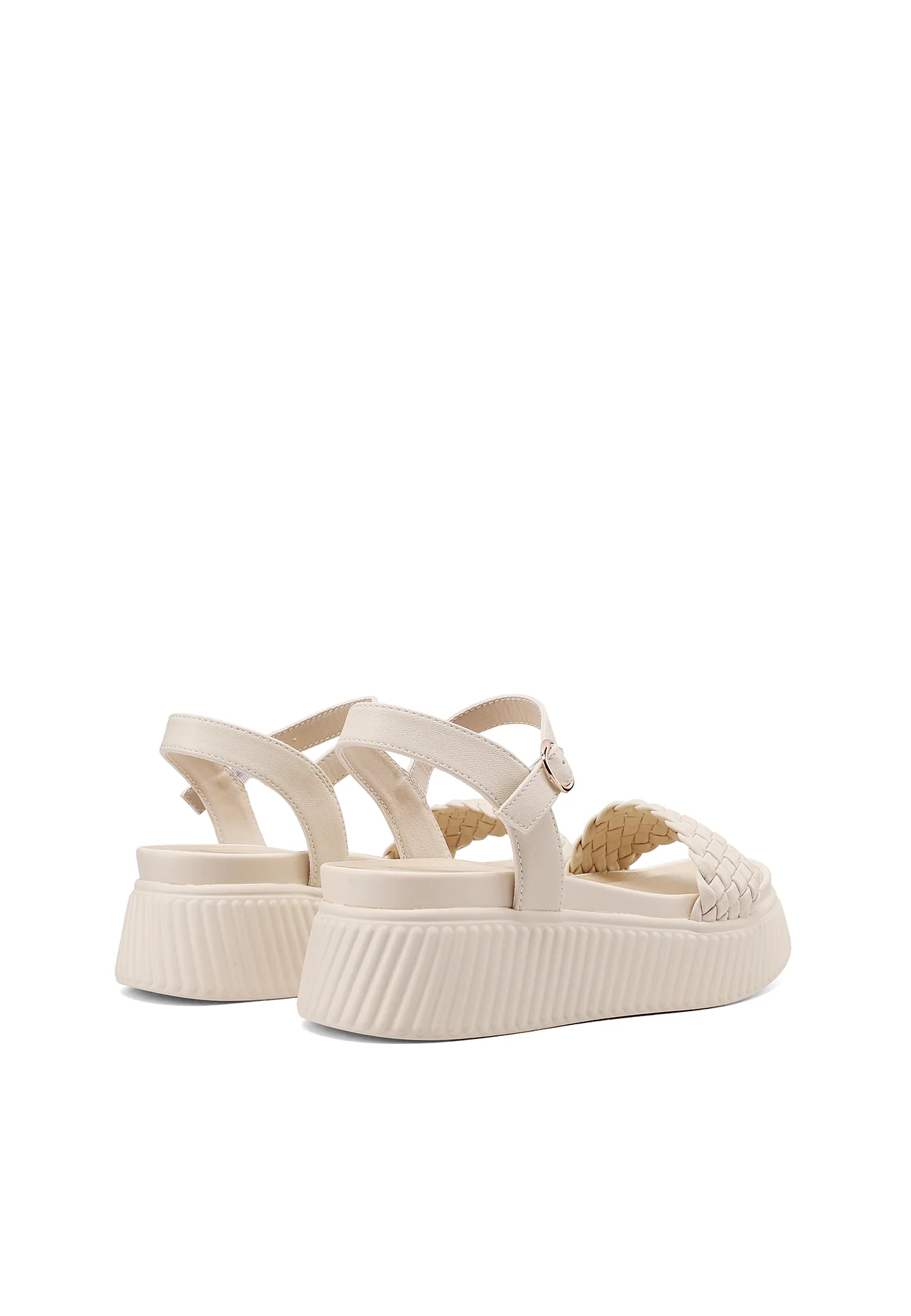 Sandali platform con fascia intrecciata e cinturino X34-98 - Image 6
