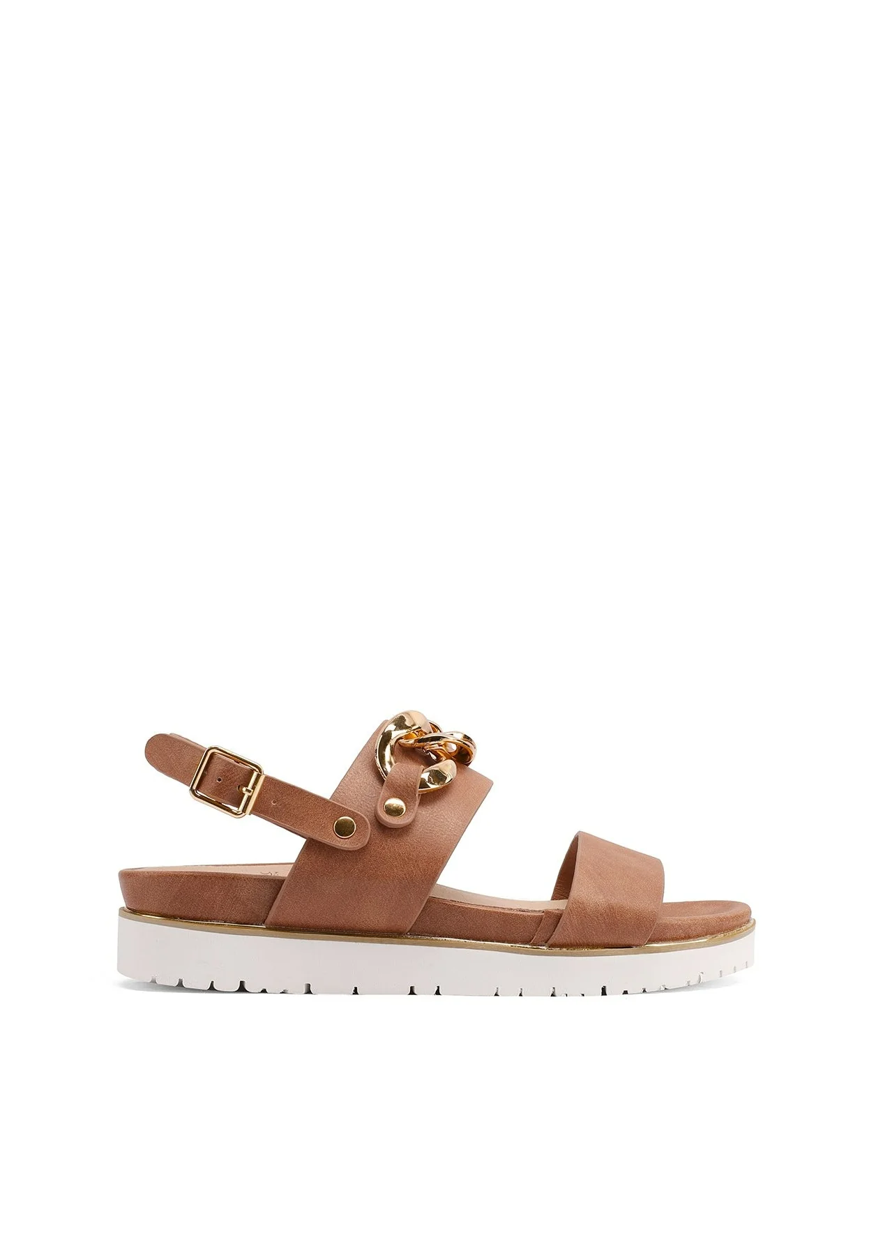 Sandali platform neri con catena oro Y6008 - Image 16