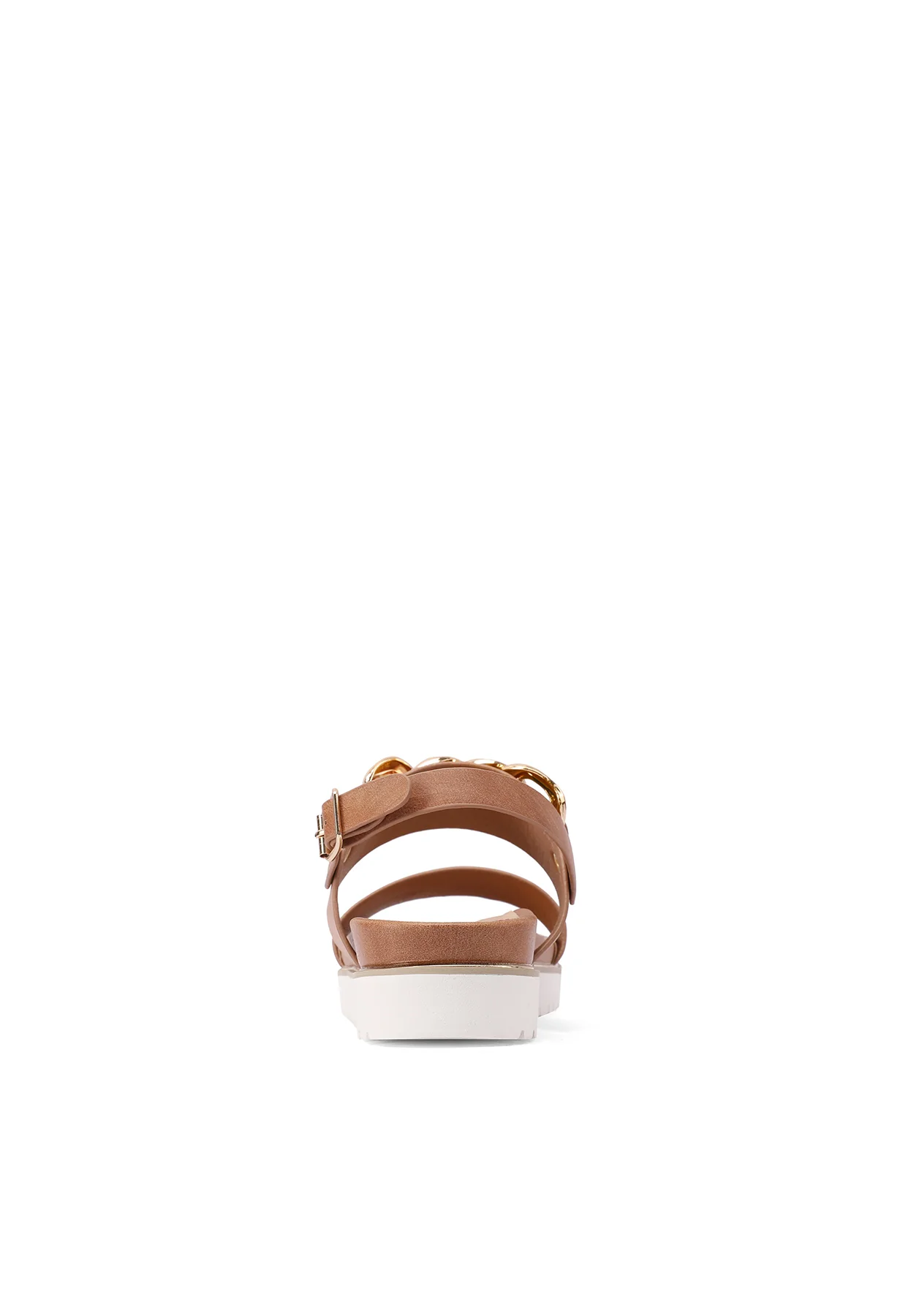 Sandali platform neri con catena oro Y6008 - Image 19