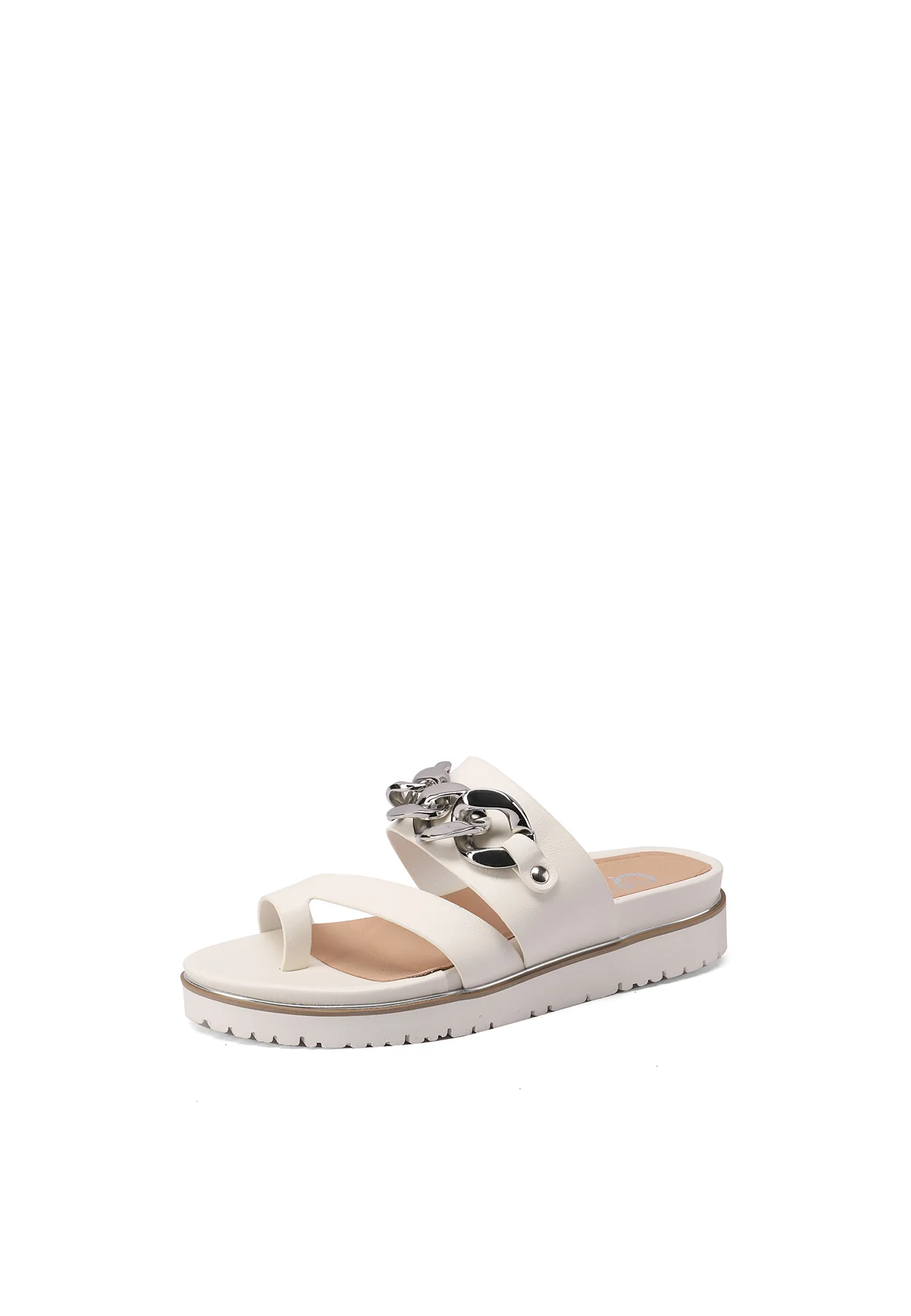 Sandali ciabatte platform nere con catena oro Y6009 - Image 16