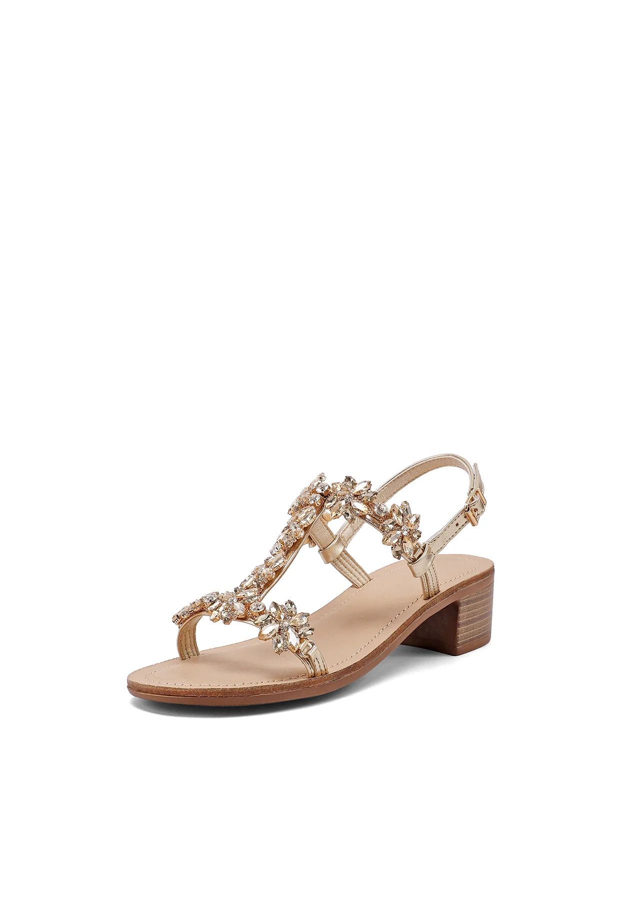Sandali gioiello con tacco in legno e strass Y7002 - Image 19