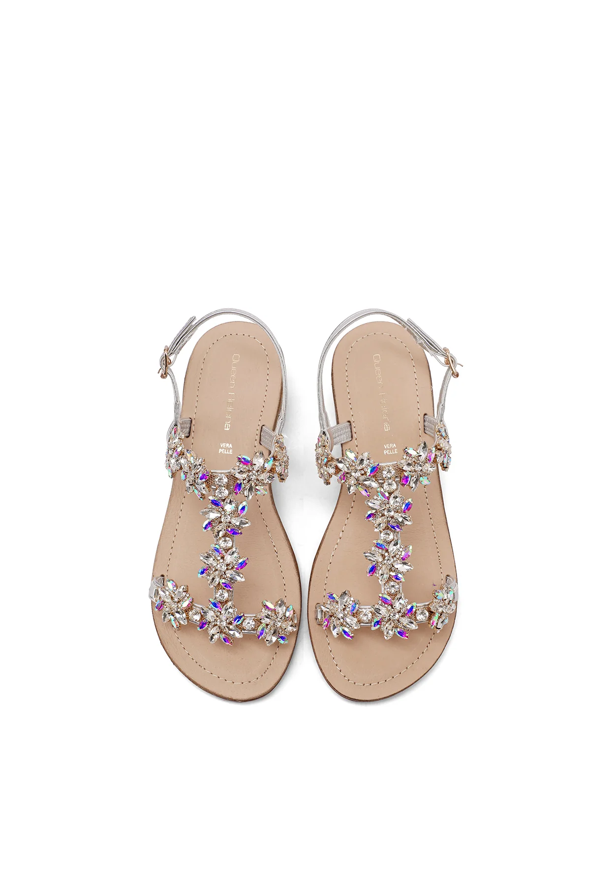 Sandali gioiello con tacco in legno e strass Y7002 - Image 6
