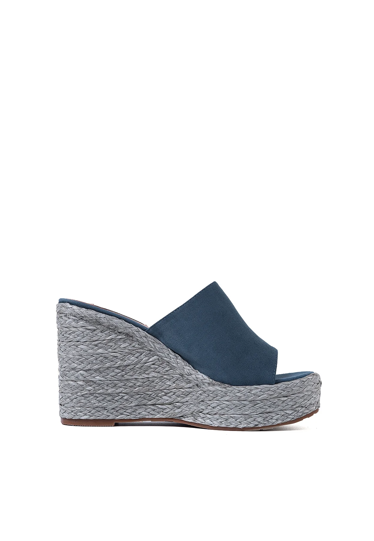 Sandali zeppa effetto rafia donna e fascia ZM9444C - Image 15