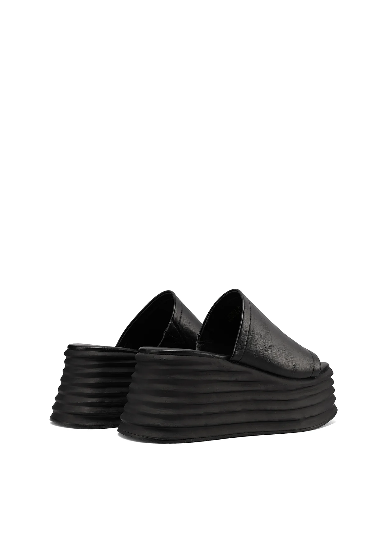 Sandali platform con zeppa alta a fascia S3011 - Image 13
