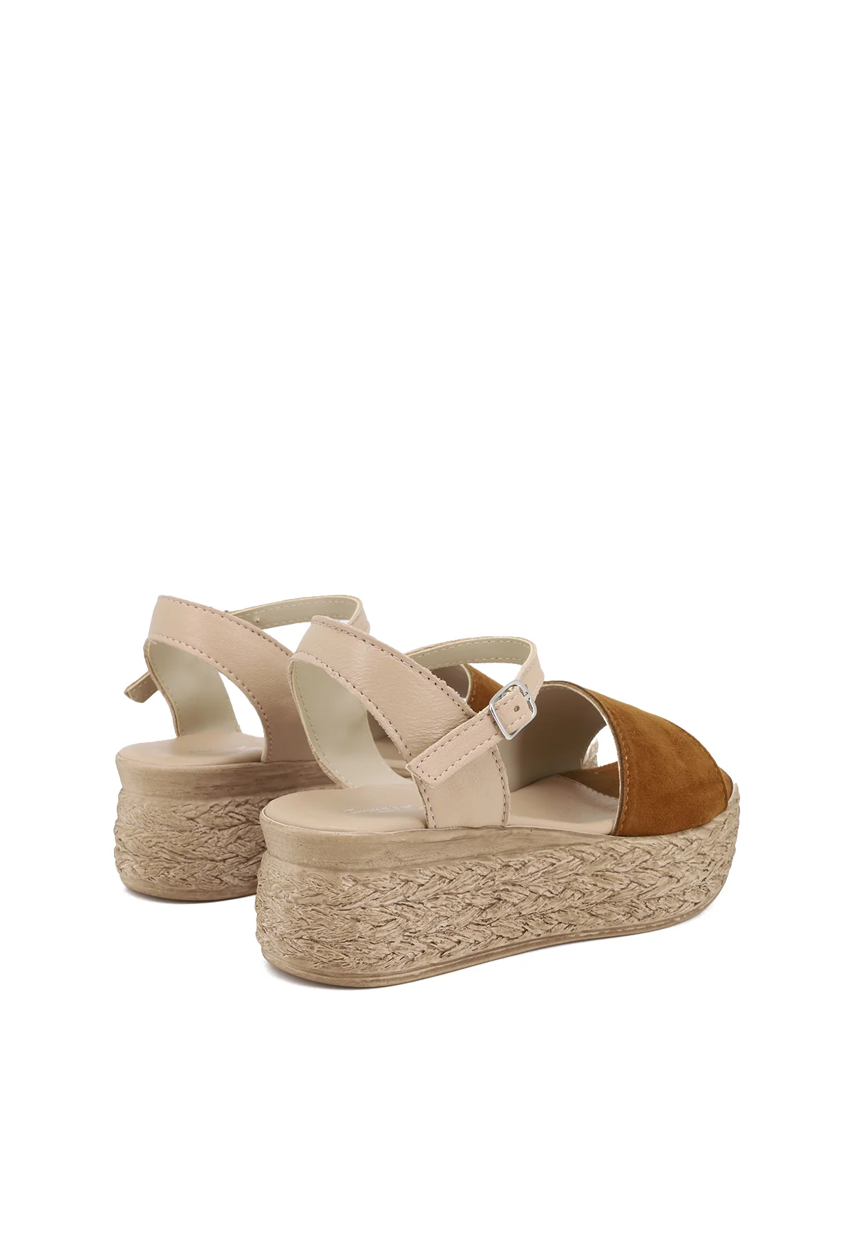 Sandali platform in vera pelle con suola effetto paglia 31850-3156 - Image 11