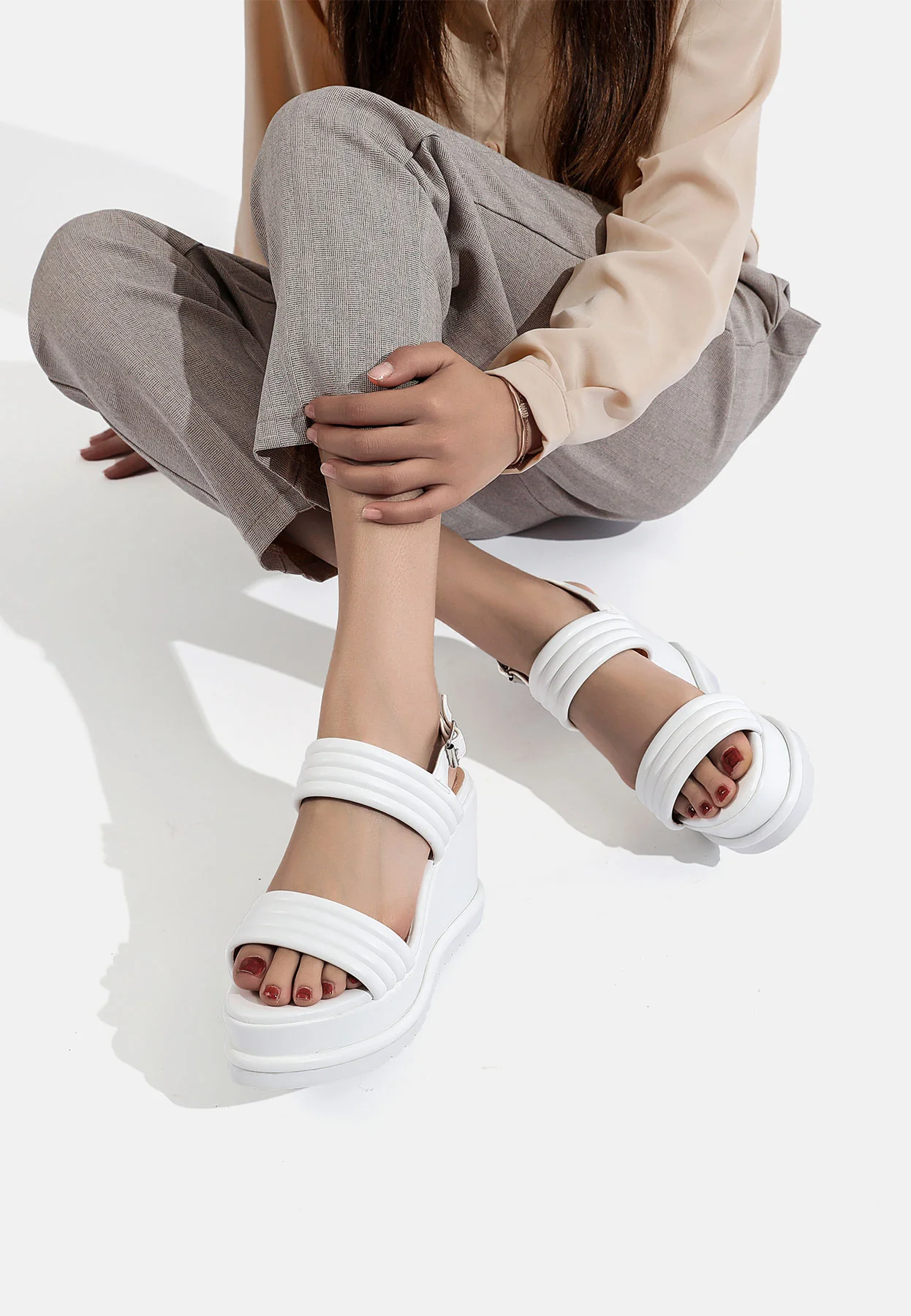 Sandali platform con fasce imbottite ZM9426 - Image 19