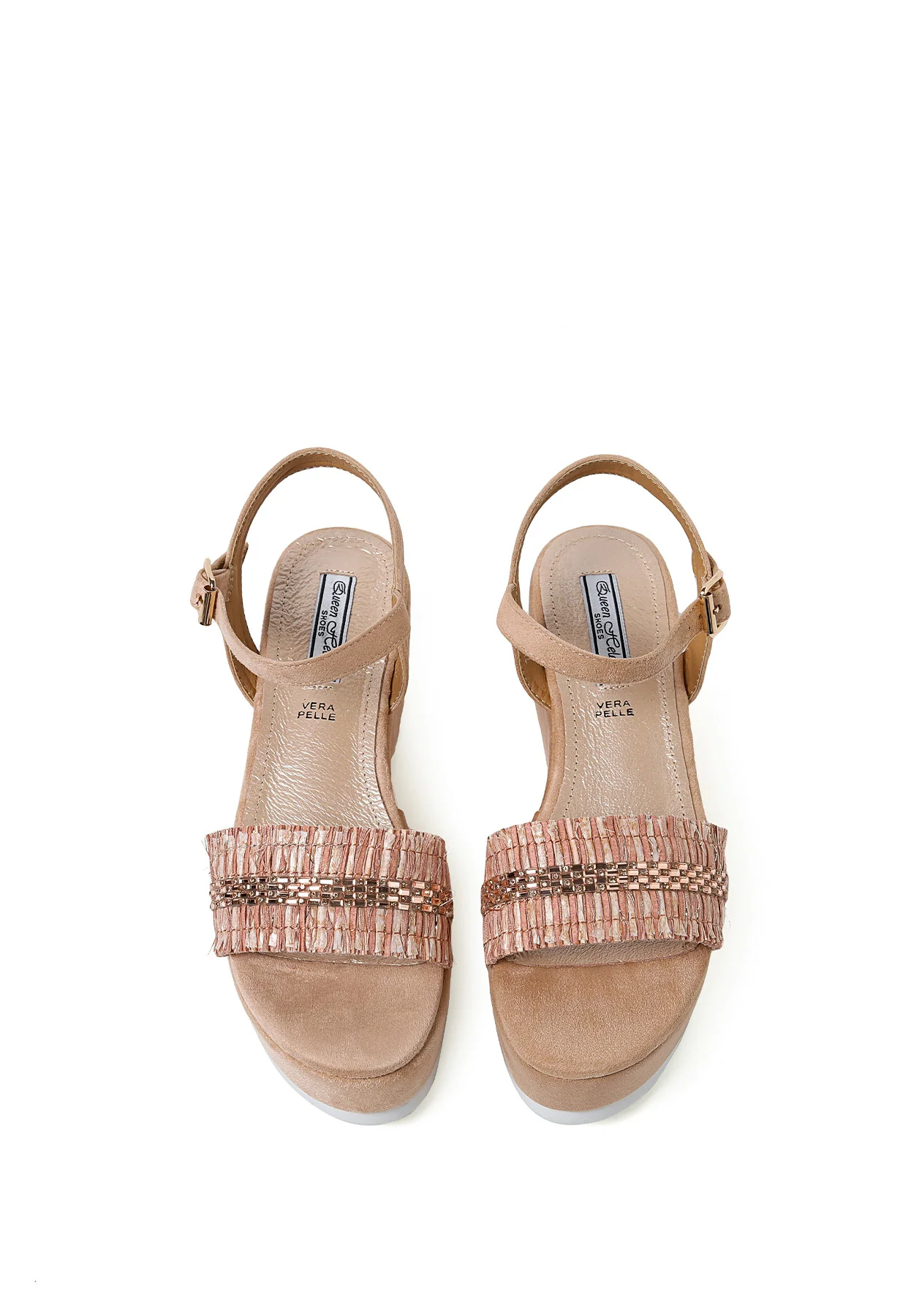 Sandali platform con fascia gioiello ZM9427 - Image 12