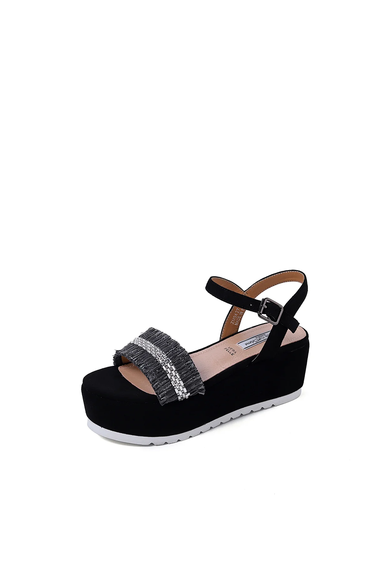 Sandali platform con fascia gioiello ZM9427 - Image 4