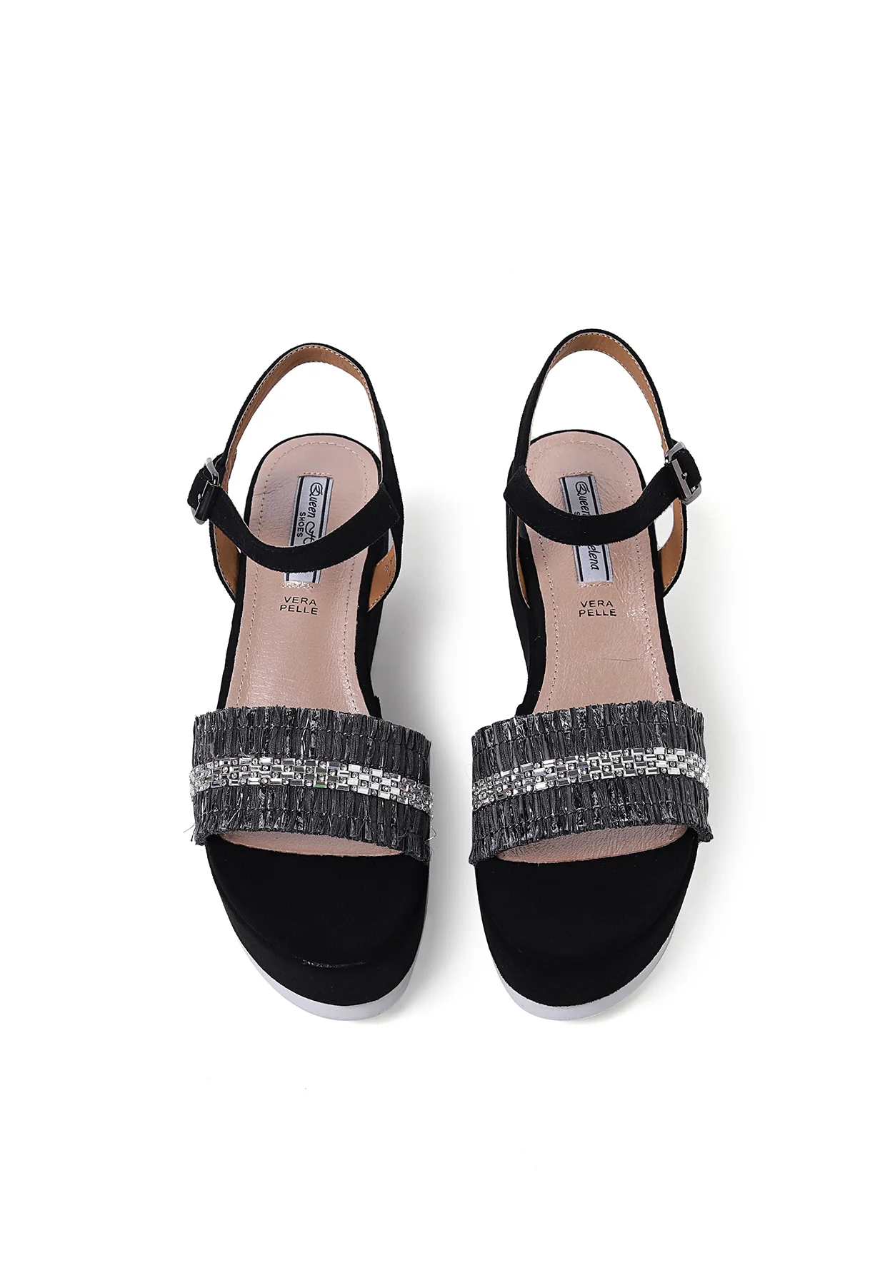 Sandali platform con fascia gioiello ZM9427 - Image 5