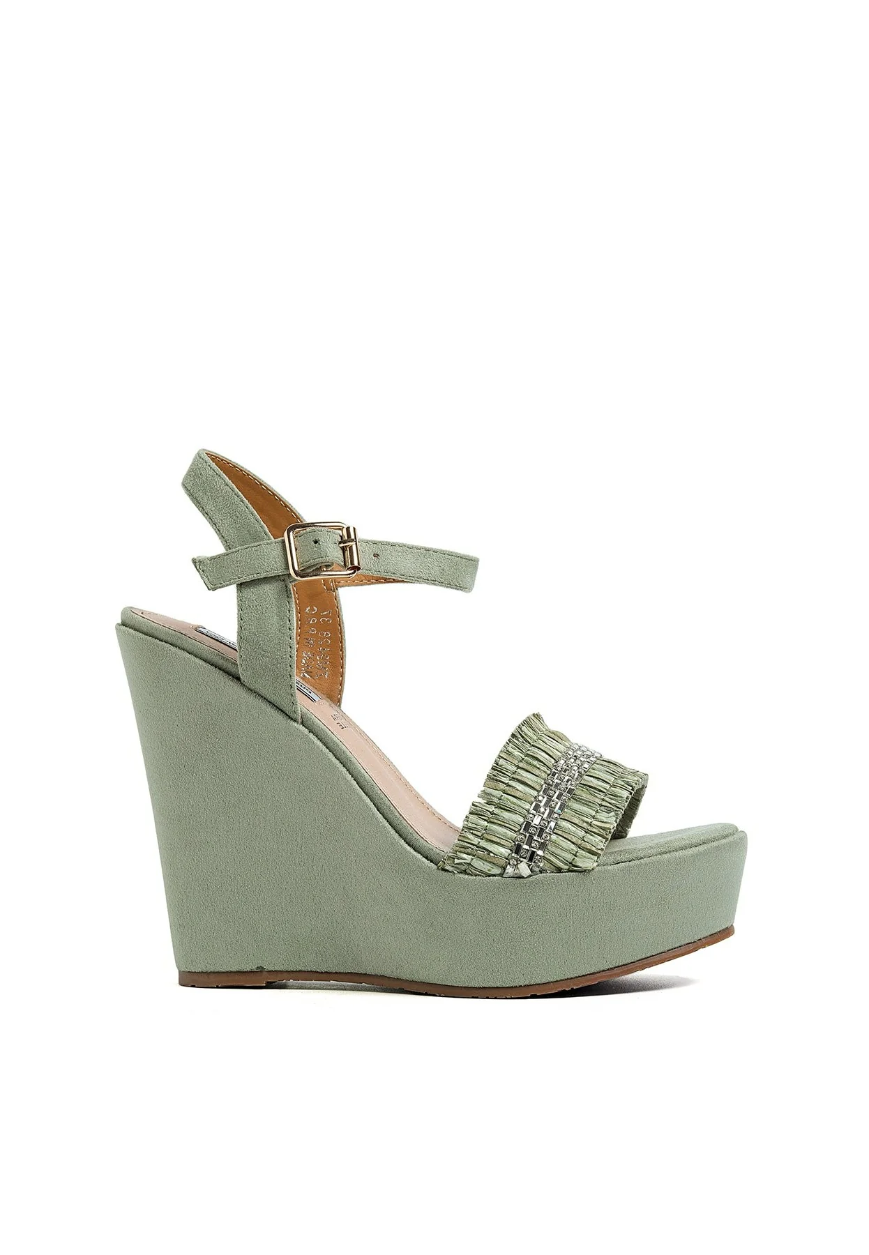Sandali donna con zeppa alta e fascia decorata ZM9428 - Image 16
