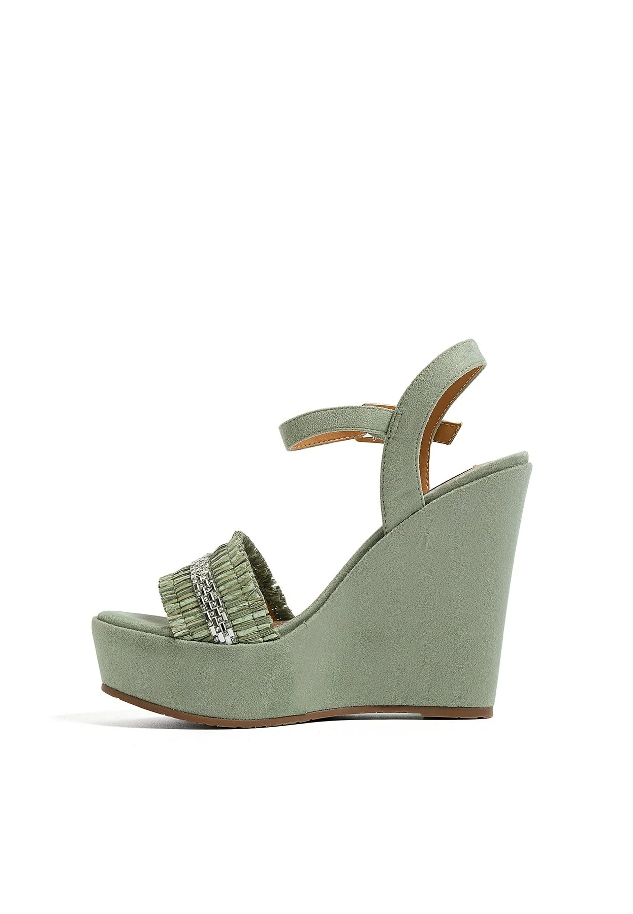 Sandali donna con zeppa alta e fascia decorata ZM9428 - Image 17
