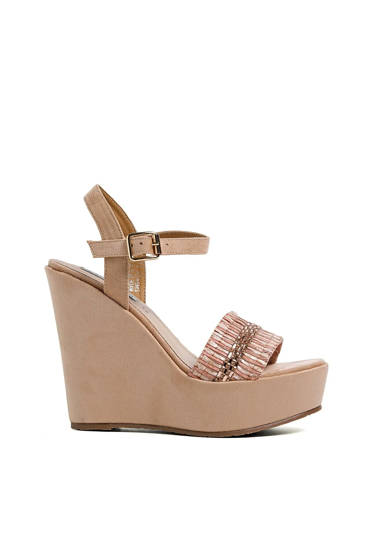 Sandali donna con zeppa alta e fascia decorata ZM9428 - Image 23