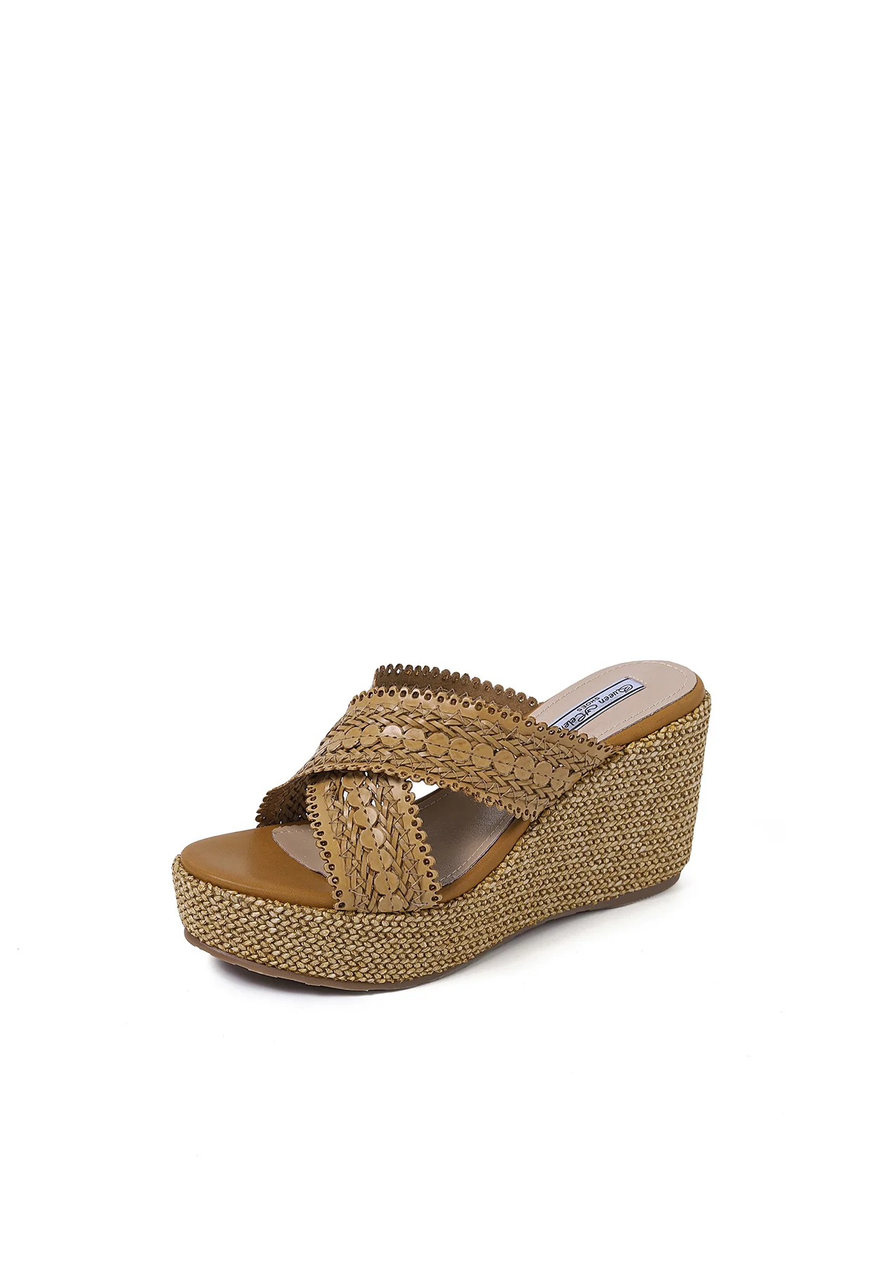Sandali zeppa con fasce effetto pizzo ZM9433 - Image 14