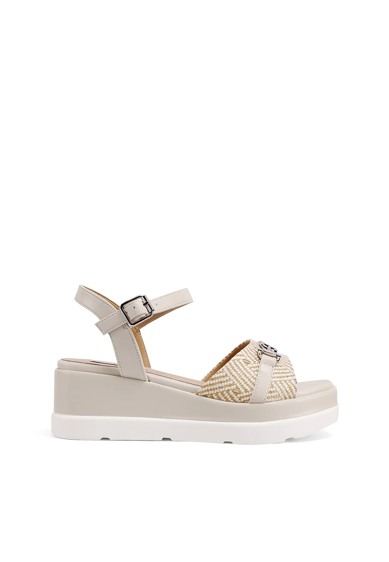 Sandali platform bassi con fascia intrecciata comodi ZM9945 - Image 2