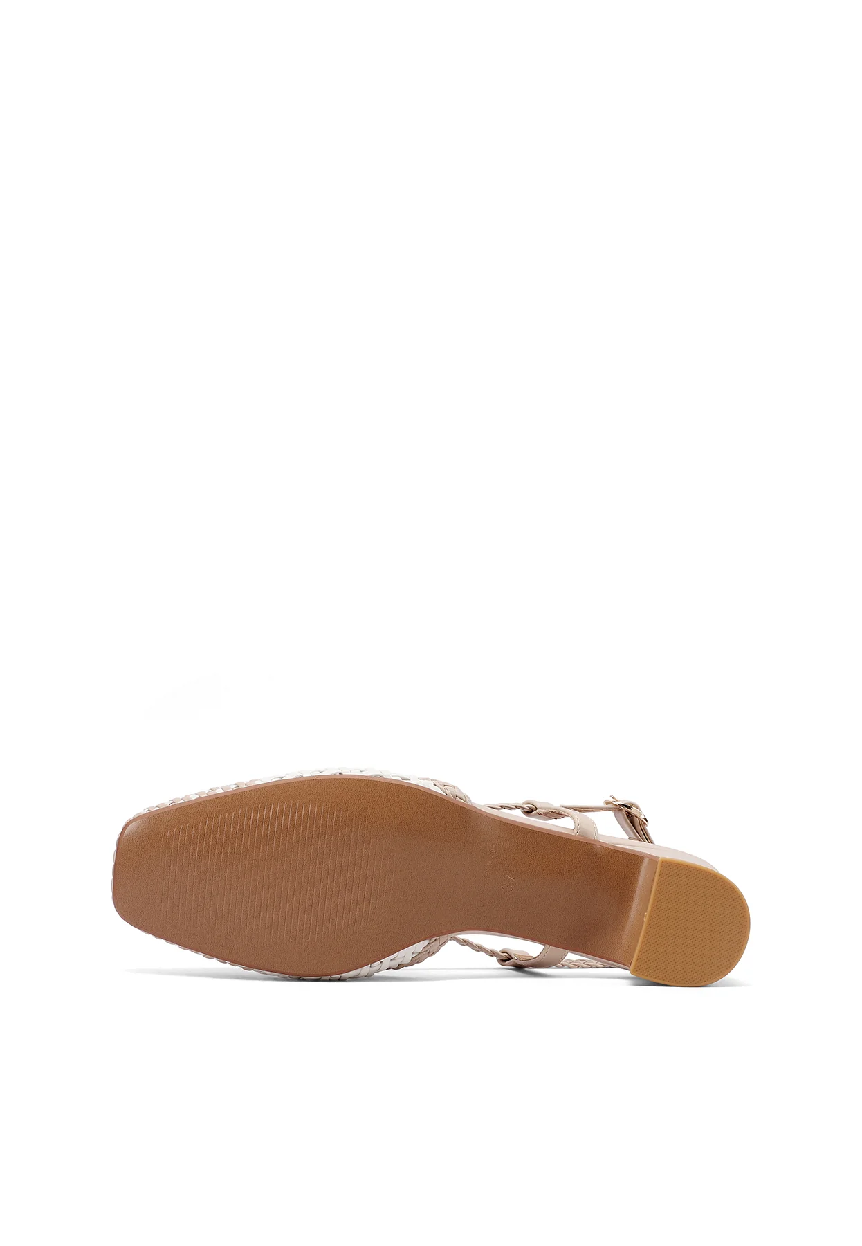 Décolleté slingback con trama intrecciata e tacco basso ZM11005 - Image 7