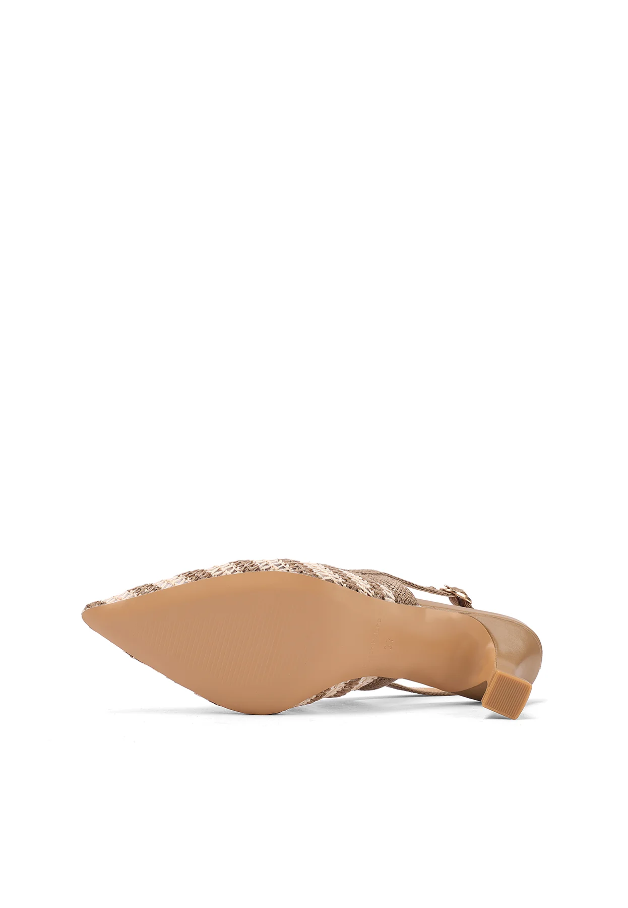 Décolleté slingback a punta con lavorazione intrecciata ZM11013 - Image 15