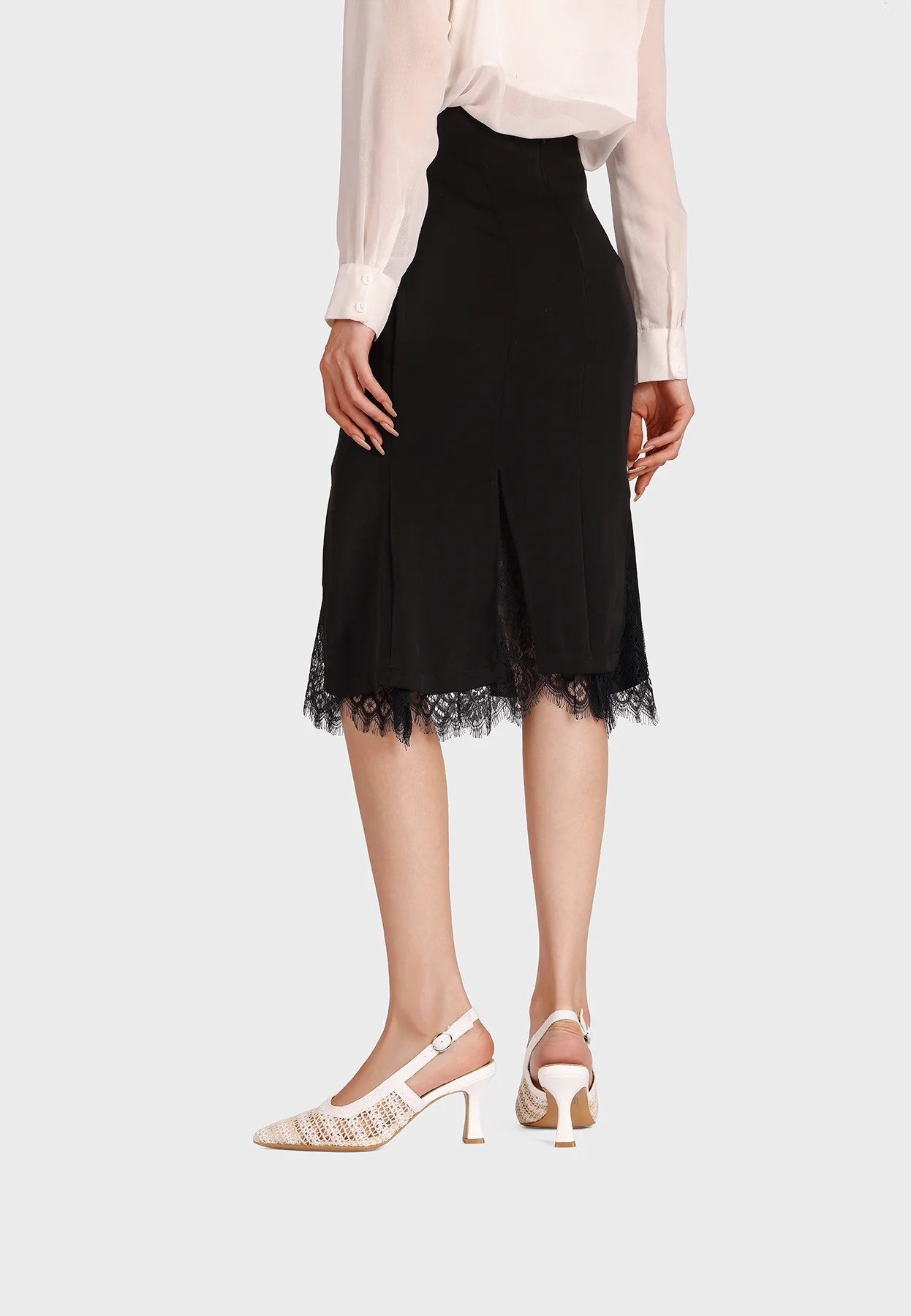 Décolleté slingback a punta con lavorazione intrecciata ZM11013 - Image 24