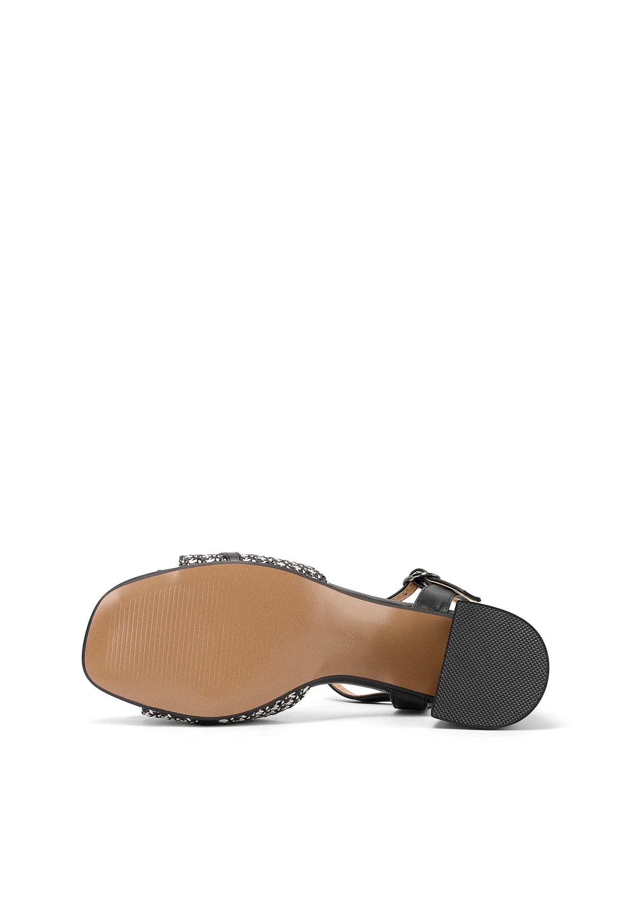 Sandali donna con tacco largo e dettagli intrecciati ZM11023 - Image 15