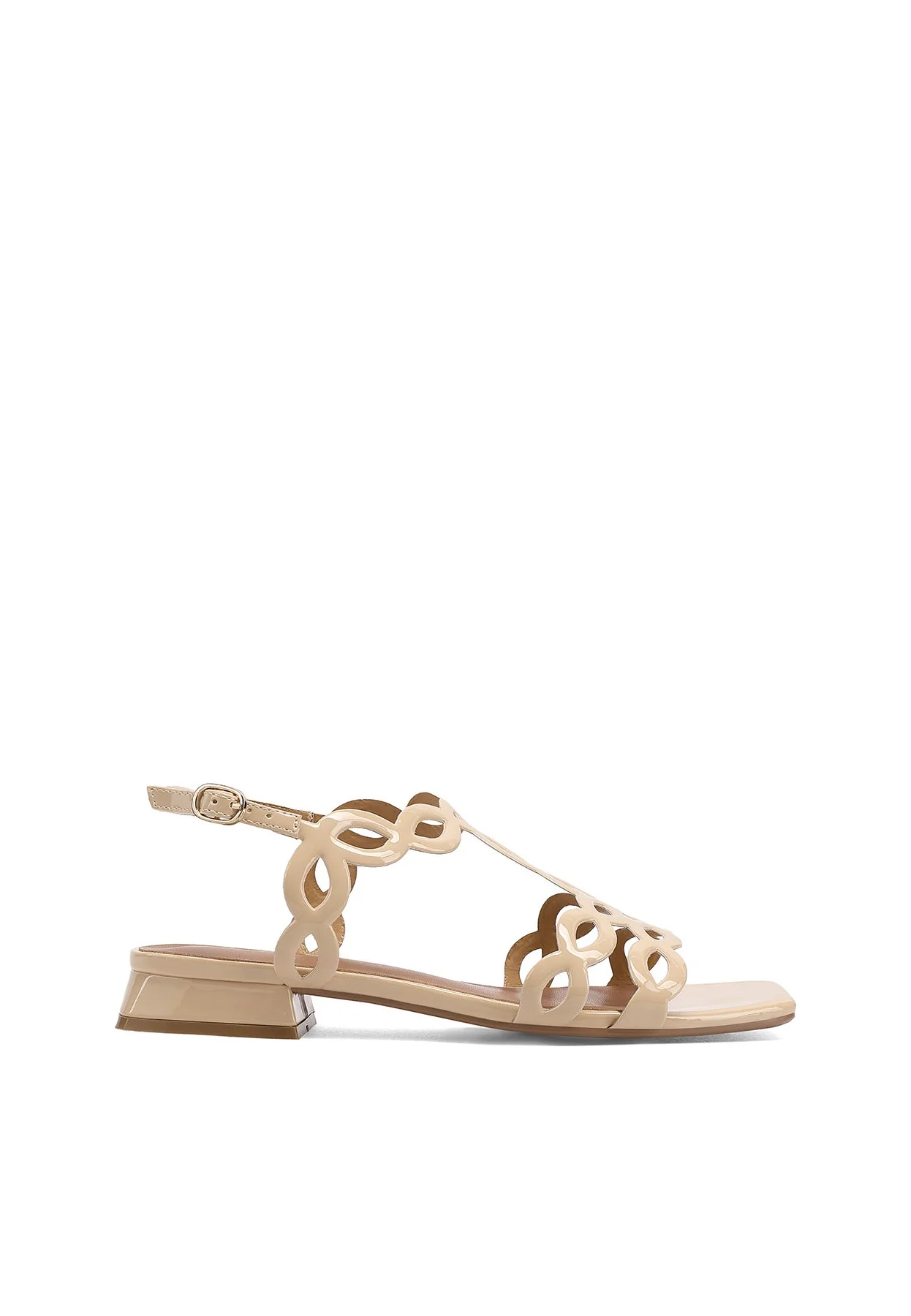 Sandali donna con design traforato e tacco basso ZM11039 - Image 2