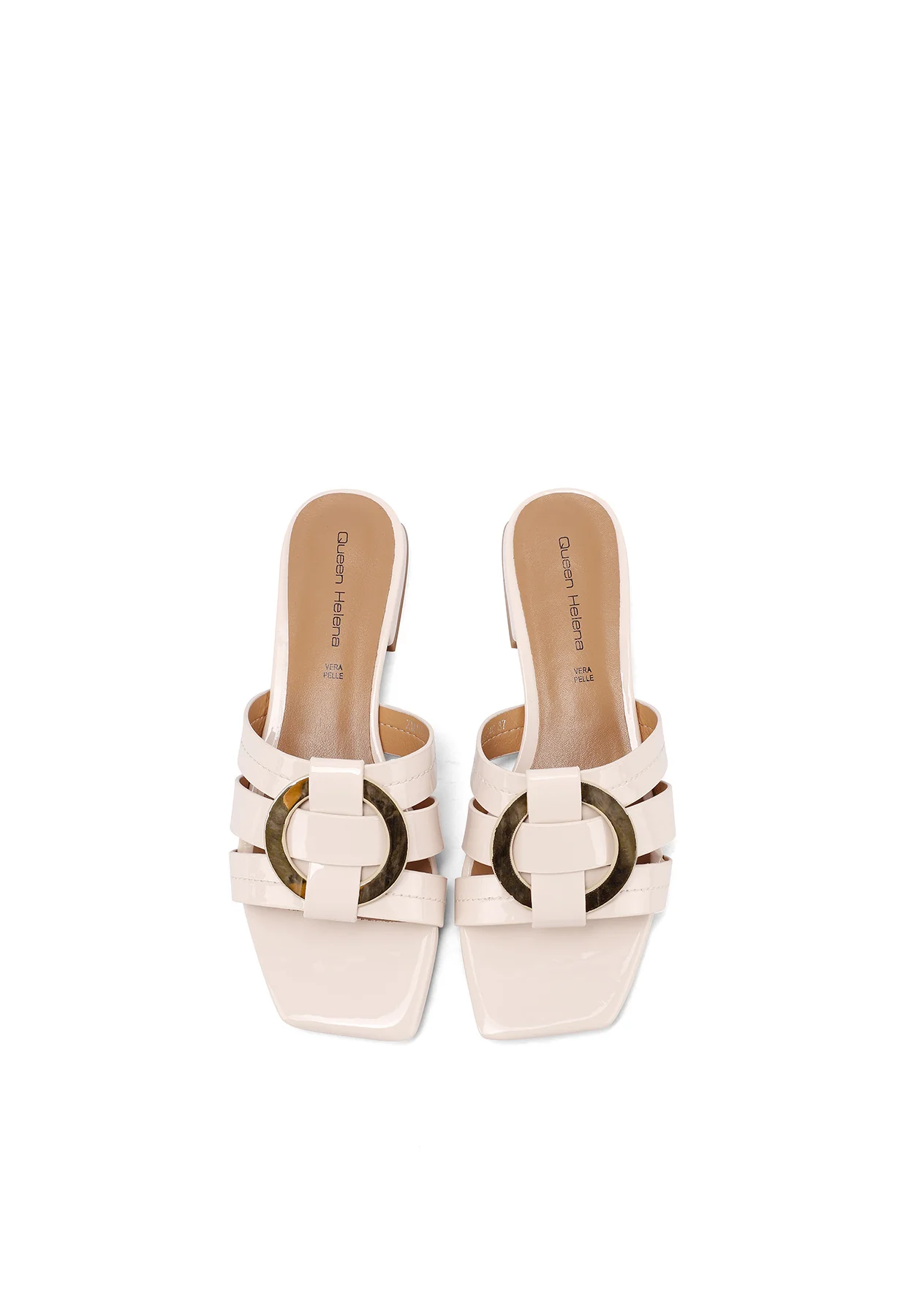 Sandali donna flat con fascette eleganti ZM11040 - Image 14