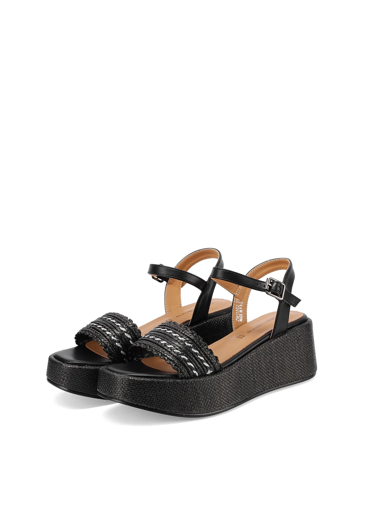 Sandali donna platform con fascia intrecciata ZM11052 - Image 12