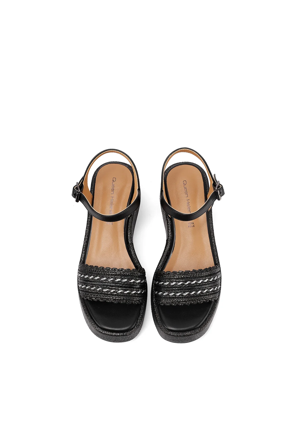 Sandali donna platform con fascia intrecciata ZM11052 - Image 14