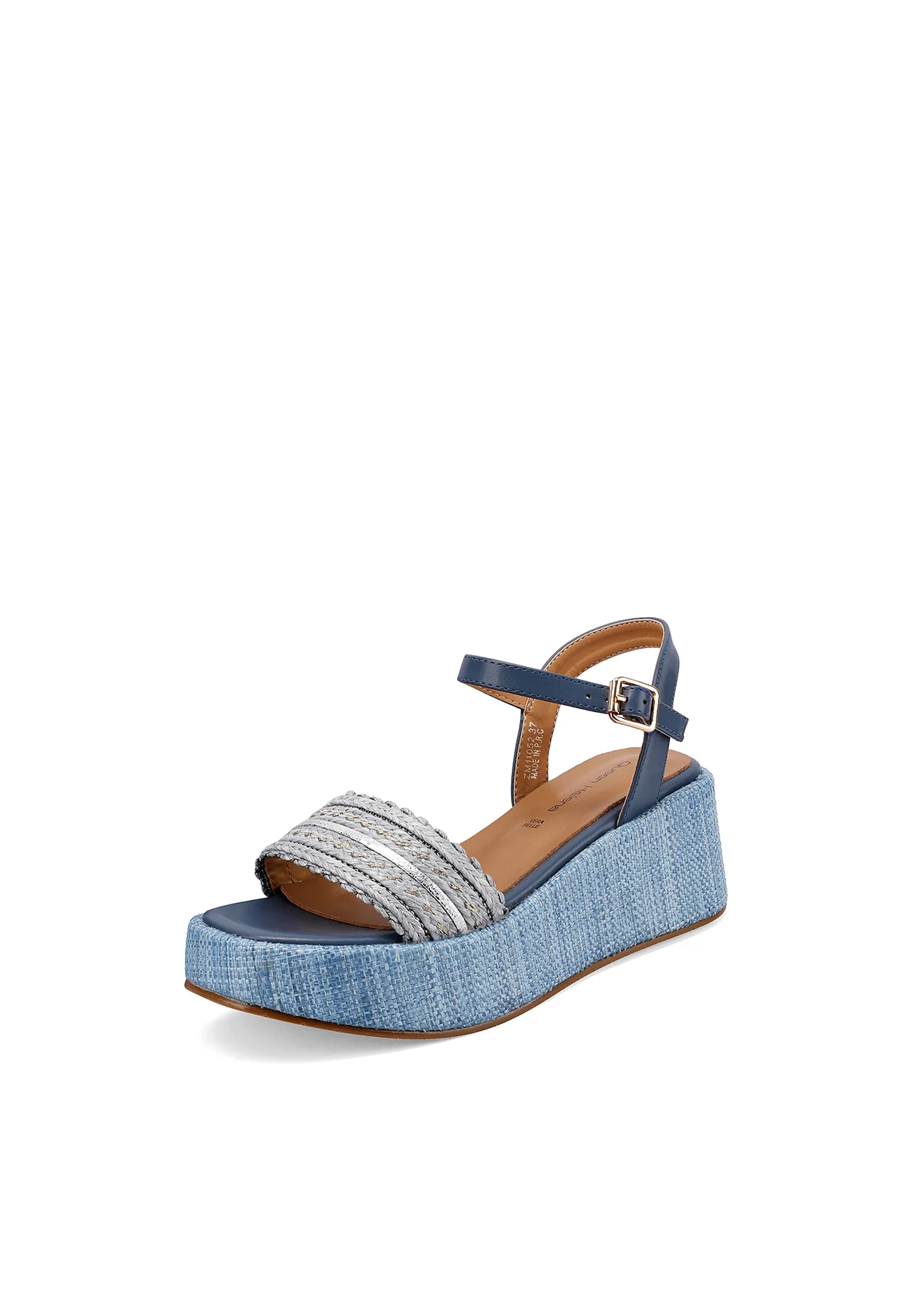 Sandali donna platform con fascia intrecciata ZM11052 - Image 3