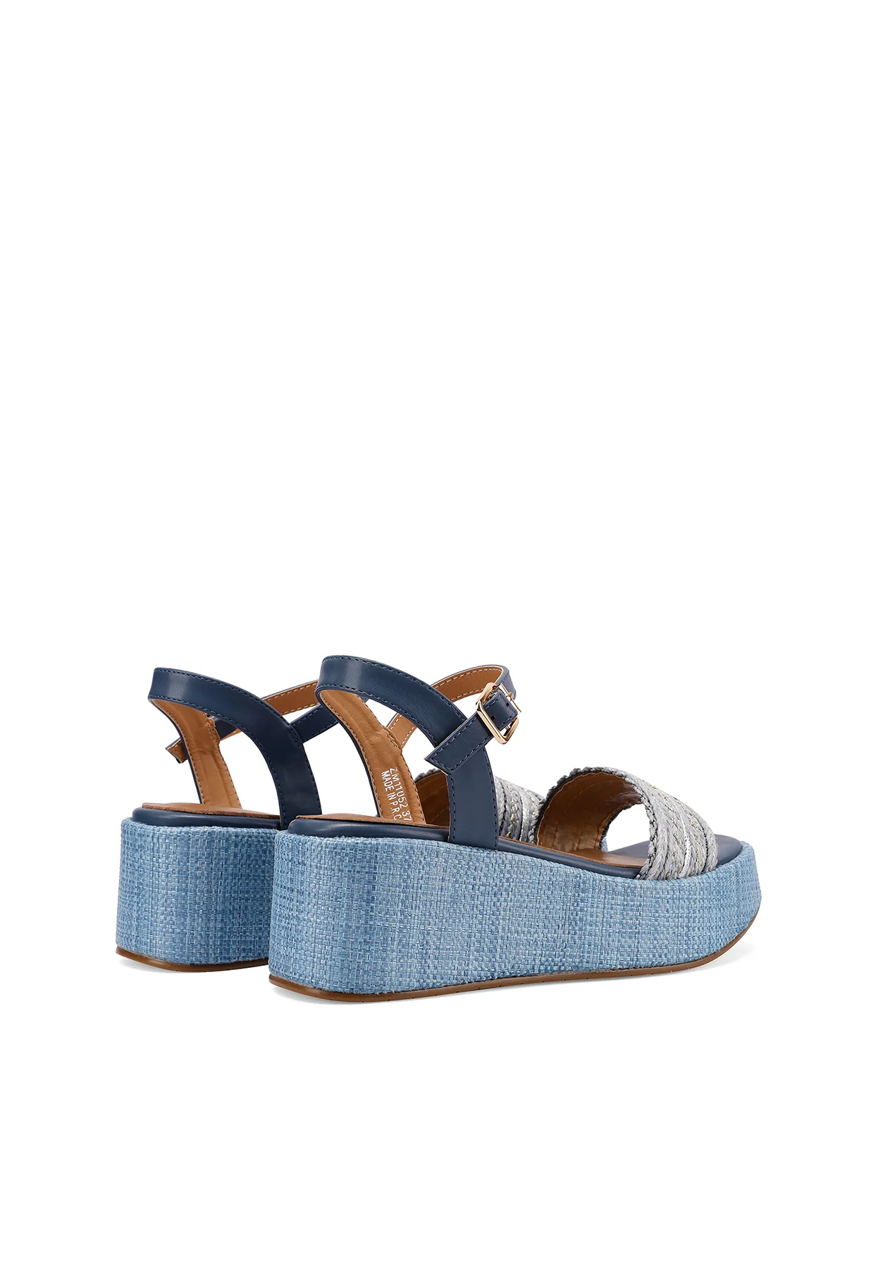 Sandali donna platform con fascia intrecciata ZM11052 - Image 5