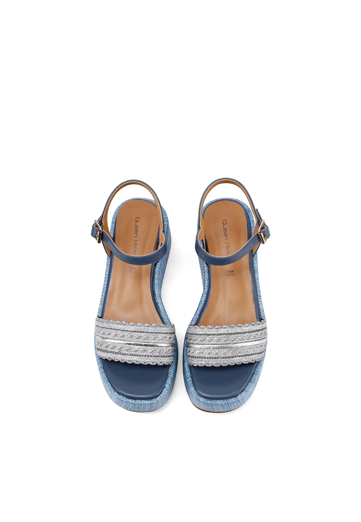 Sandali donna platform con fascia intrecciata ZM11052 - Image 6