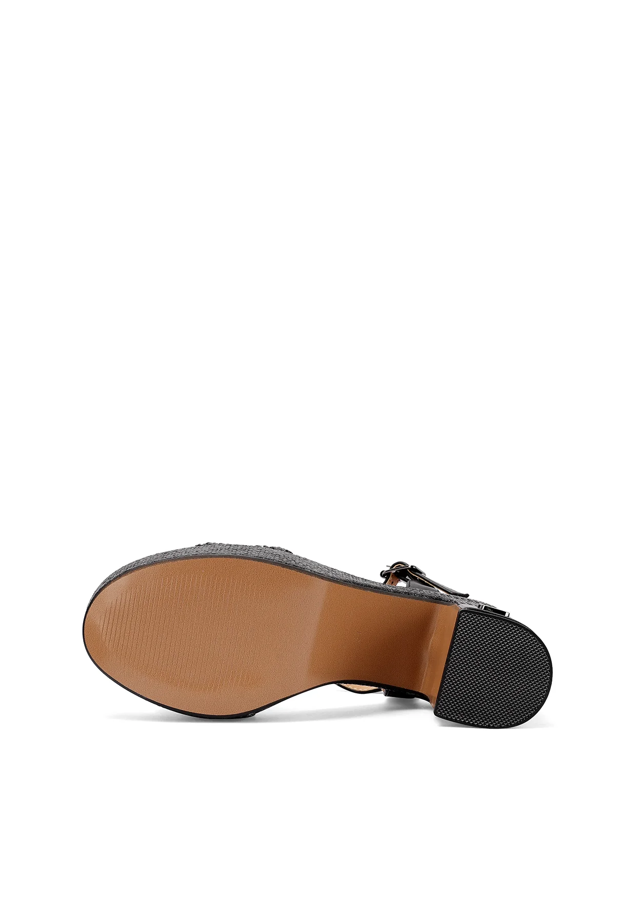 Sandali con tacco largo e fascia con fantasia ZM11055 - Image 15