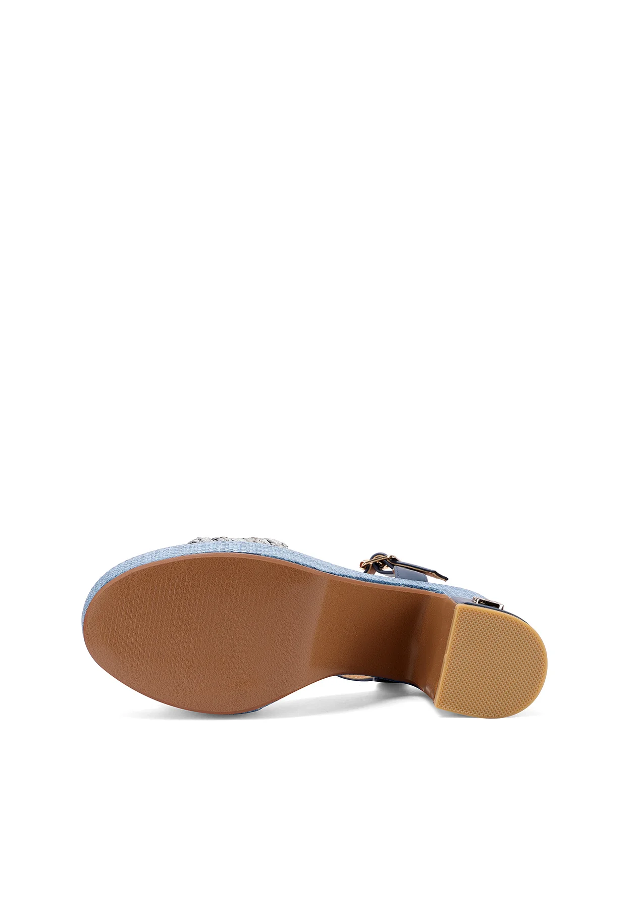 Sandali con tacco largo e fascia con fantasia ZM11055 - Image 7