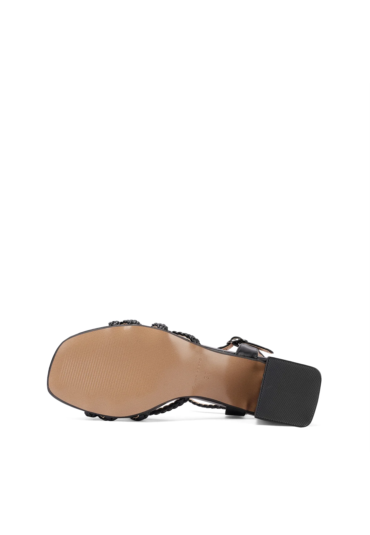 Sandali ecopelle con tacco largo intrecciati ZM11059 - Image 13