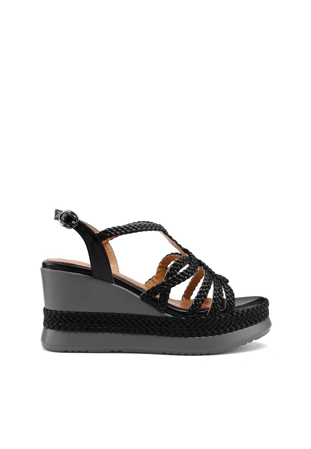 Sandali donna intrecciati con zeppa ZM11061 - Image 18