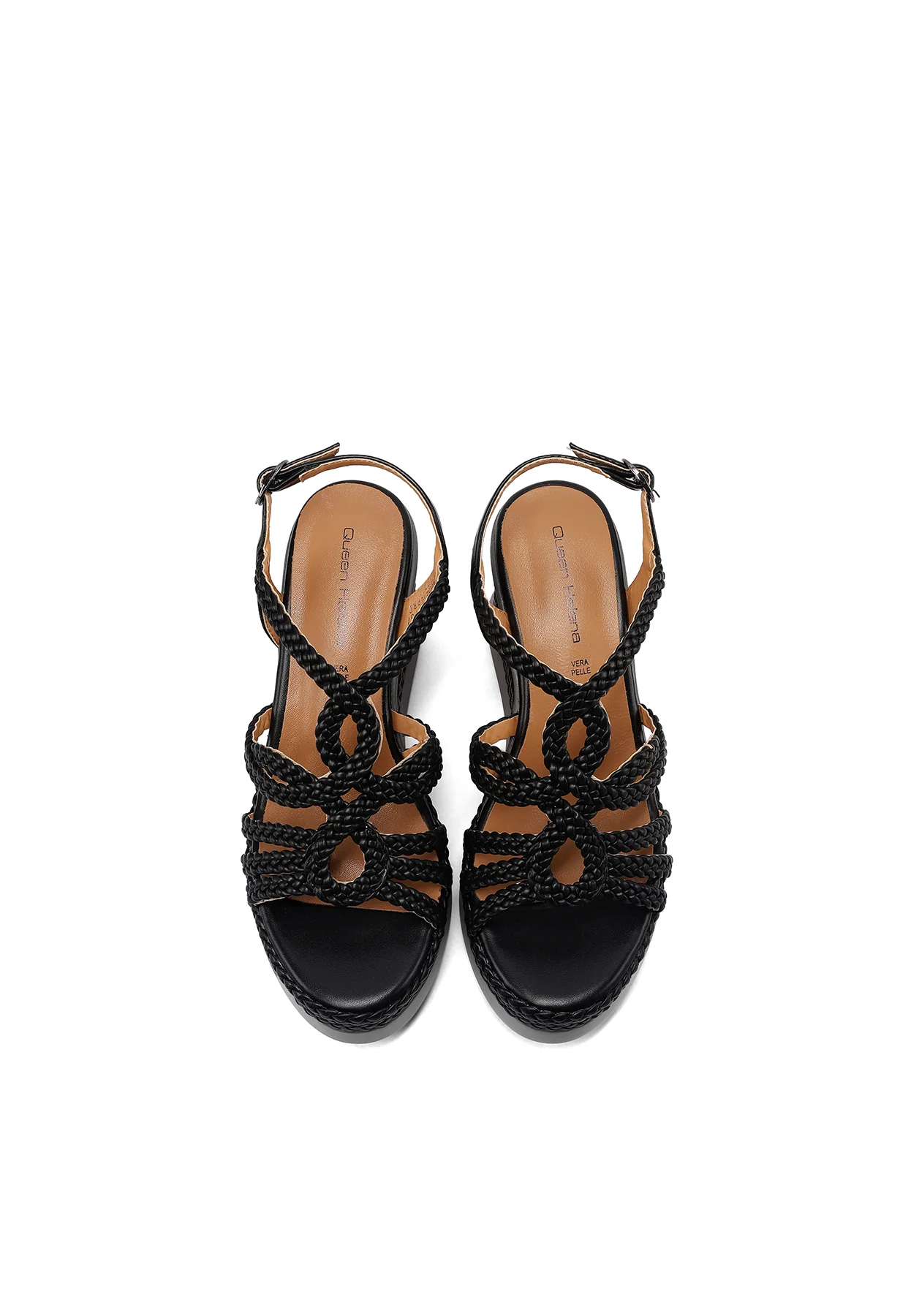 Sandali donna intrecciati con zeppa ZM11061 - Image 22
