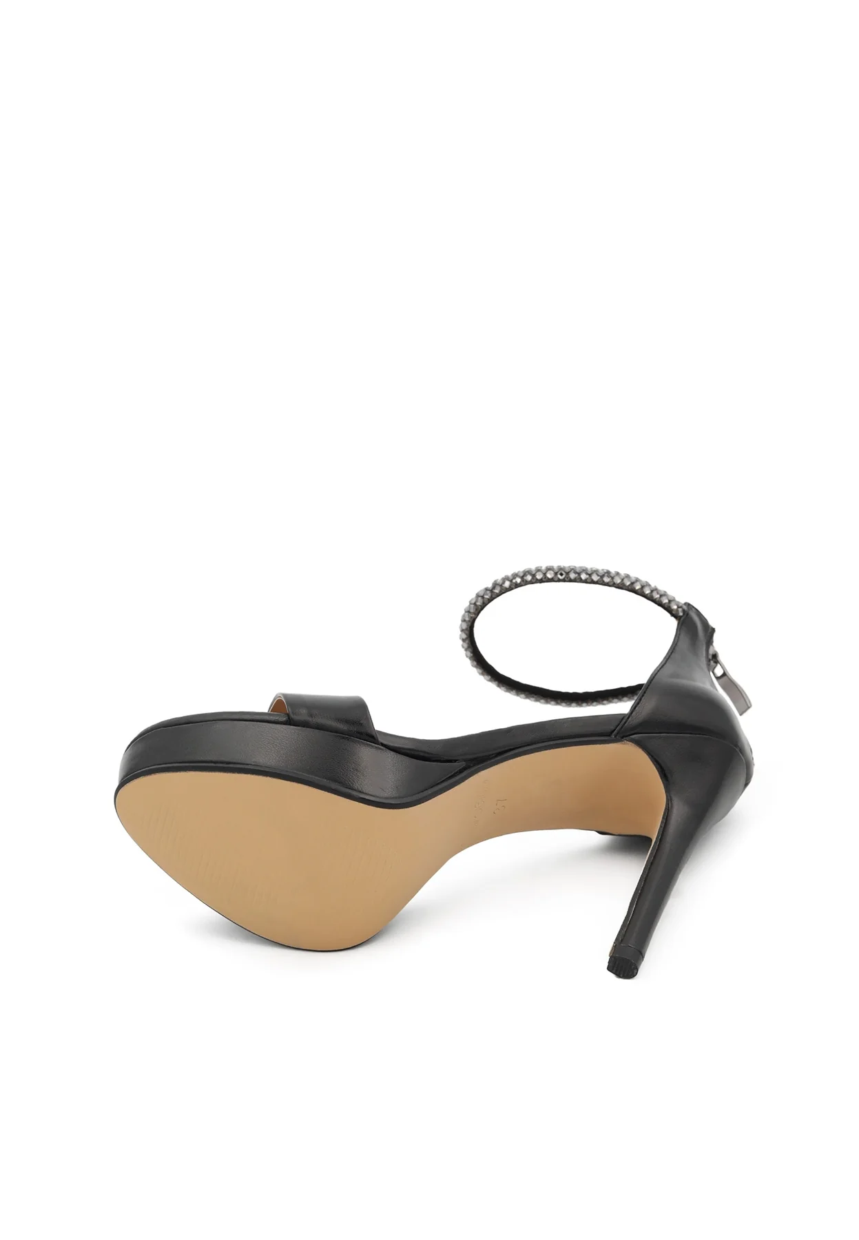 Sandali eleganti con tacco alto e cinturino gioiello ZM9316 - Image 6