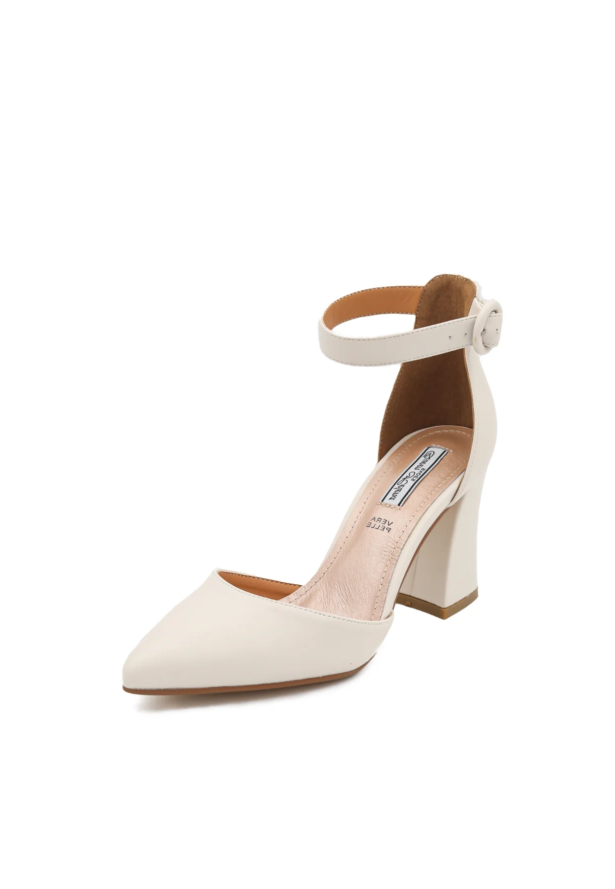 Décolleté con cinturino alla caviglia e tacco largo ZM9352 - Image 12