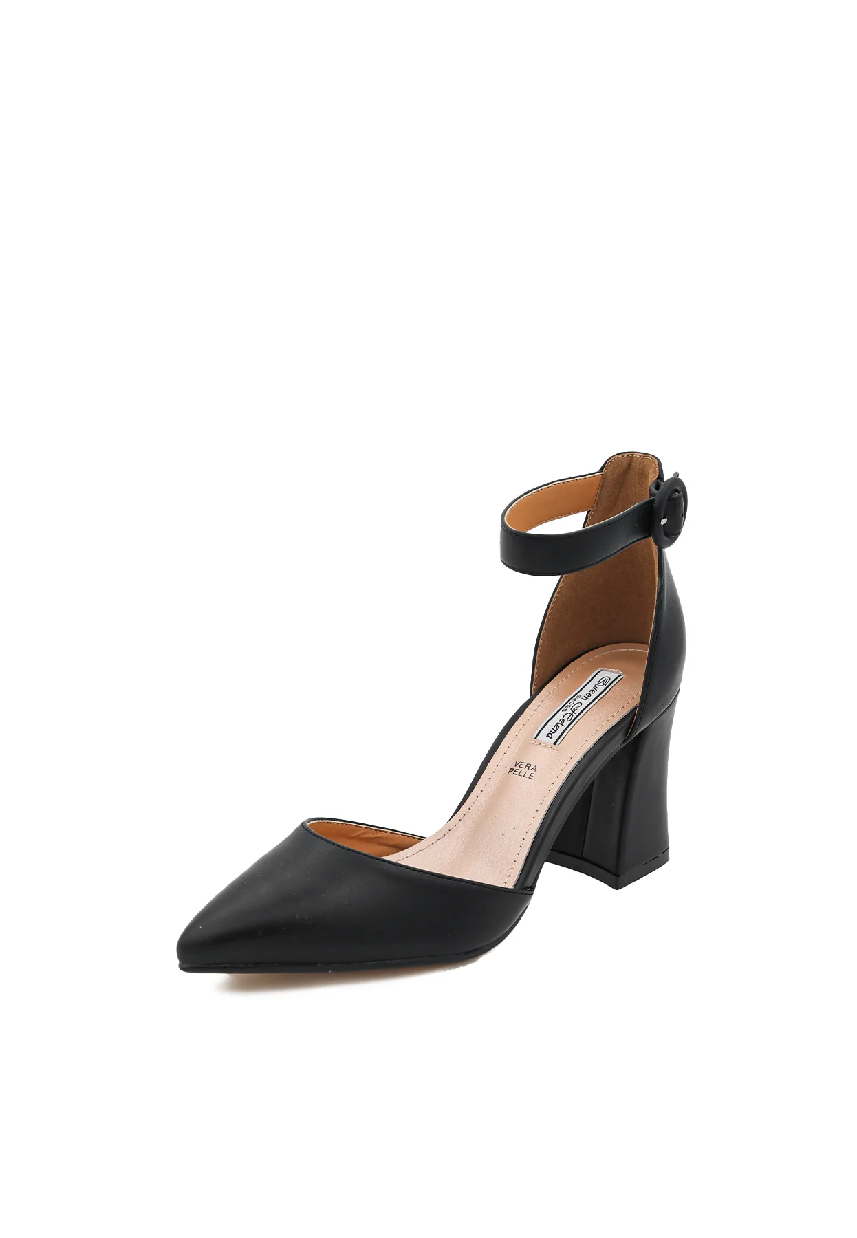 Décolleté con cinturino alla caviglia e tacco largo ZM9352 - Image 3