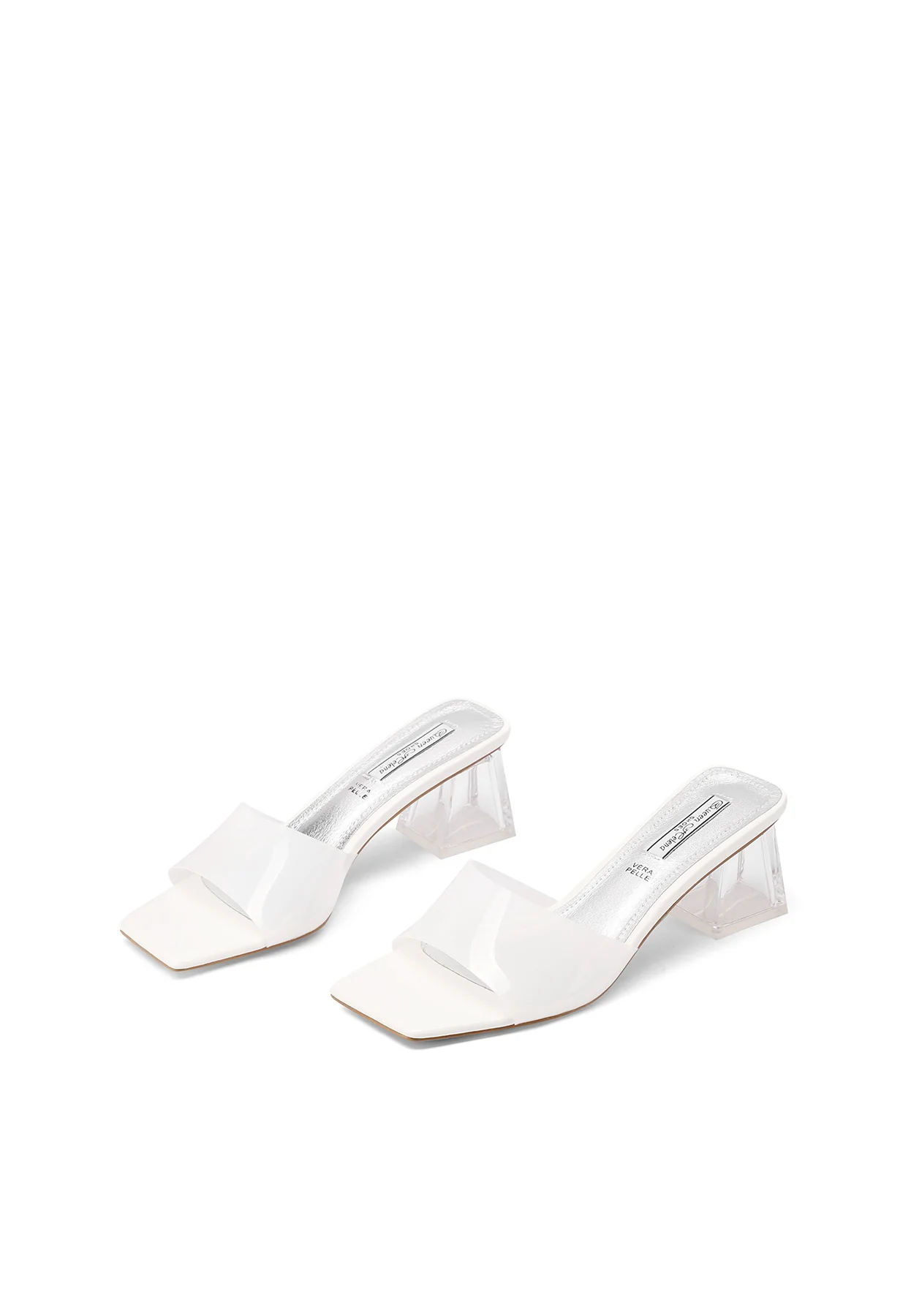 Sandali mule con tacco geometrico trasparente ZM9604 - Image 18