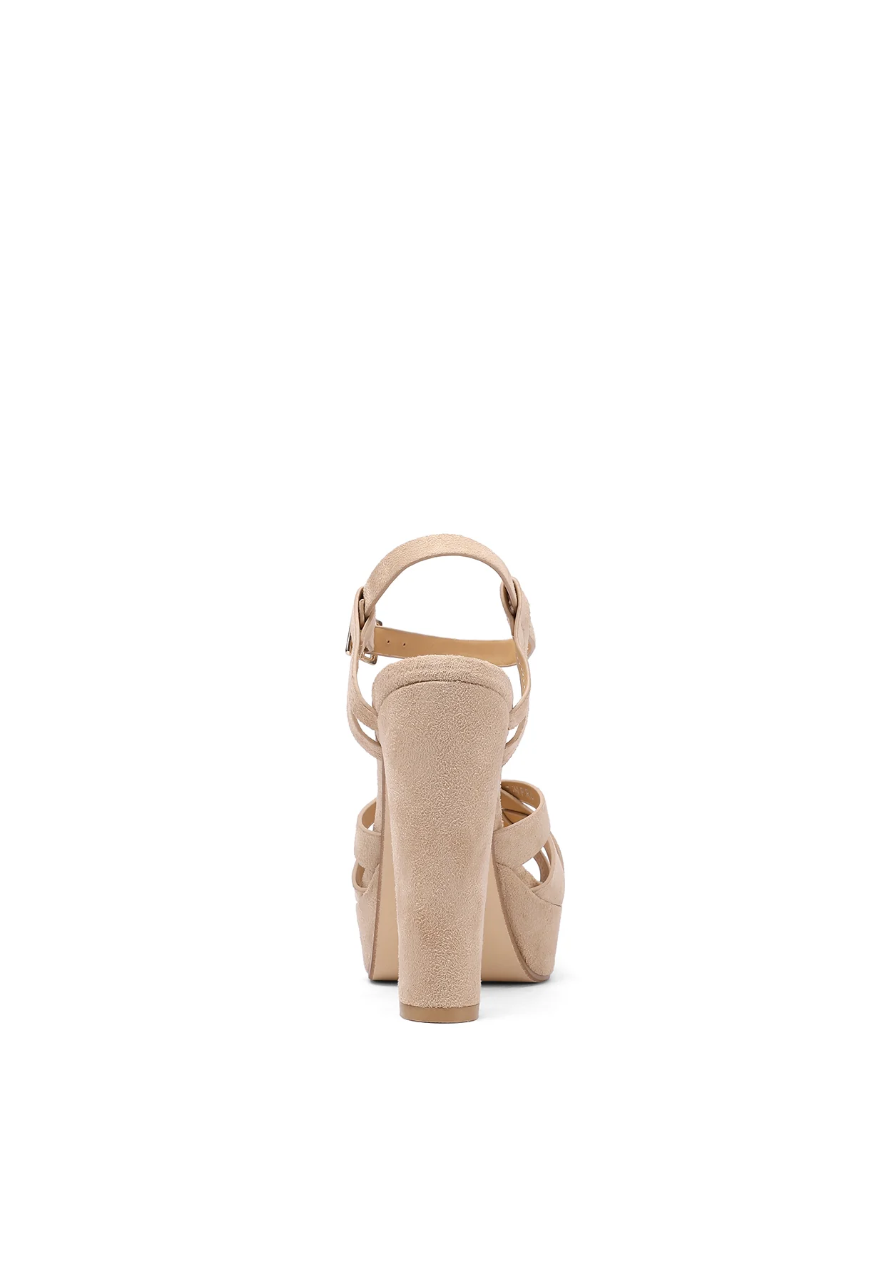 Sandali platform neri con fasce incrociate e tacco alto ZM9620 - Image 19