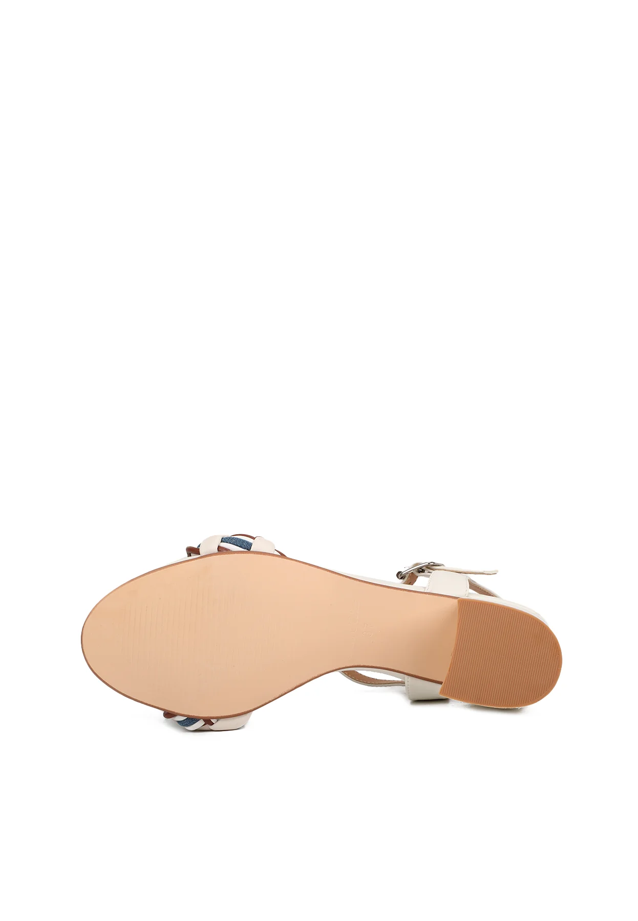 Sandali intrecciati multicolor con tacco largo ZM9628 - Image 6