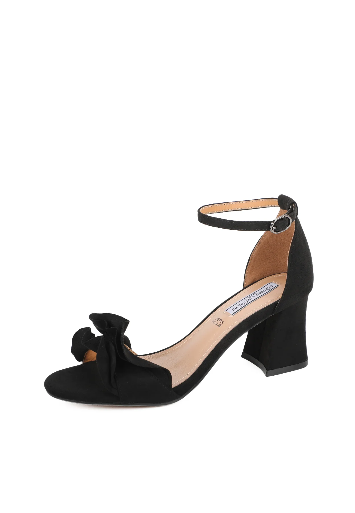 Sandali eleganti con fiocco frontale e tacco largo ZM9629 - Image 3