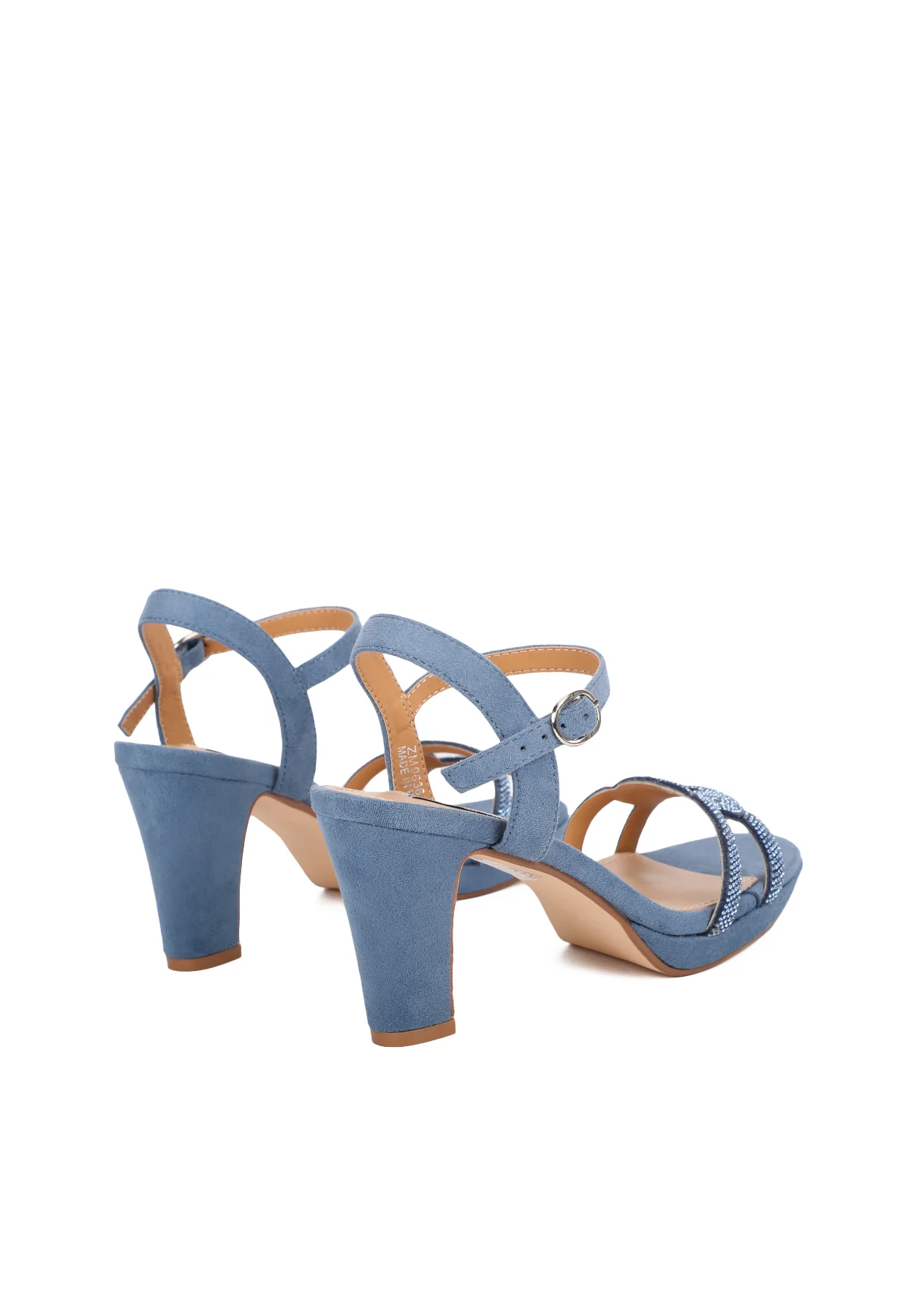 Sandali eleganti con intreccio glitter e tacco sottile ZM9636 - Image 18