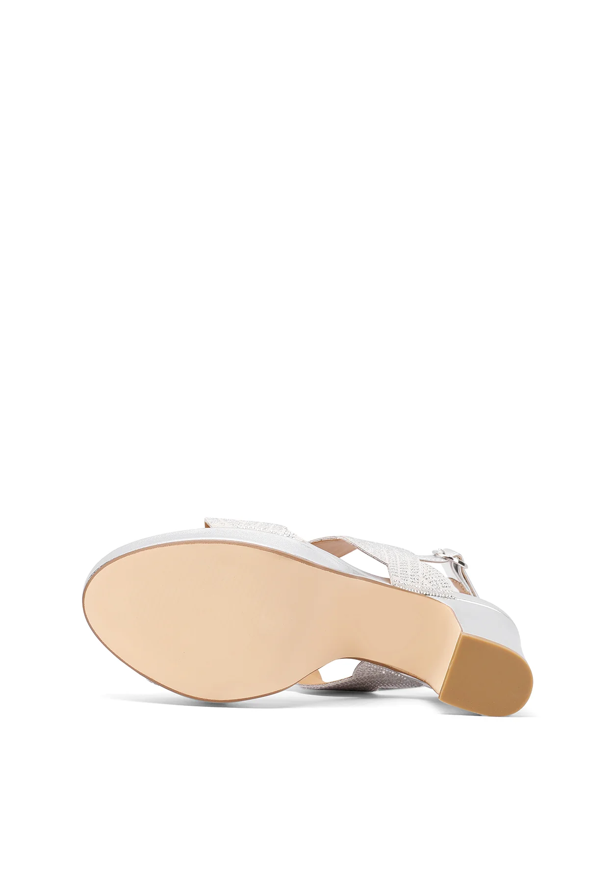 Sandali gioiello con strass ondulati e tacco largo ZM9655 - Image 6