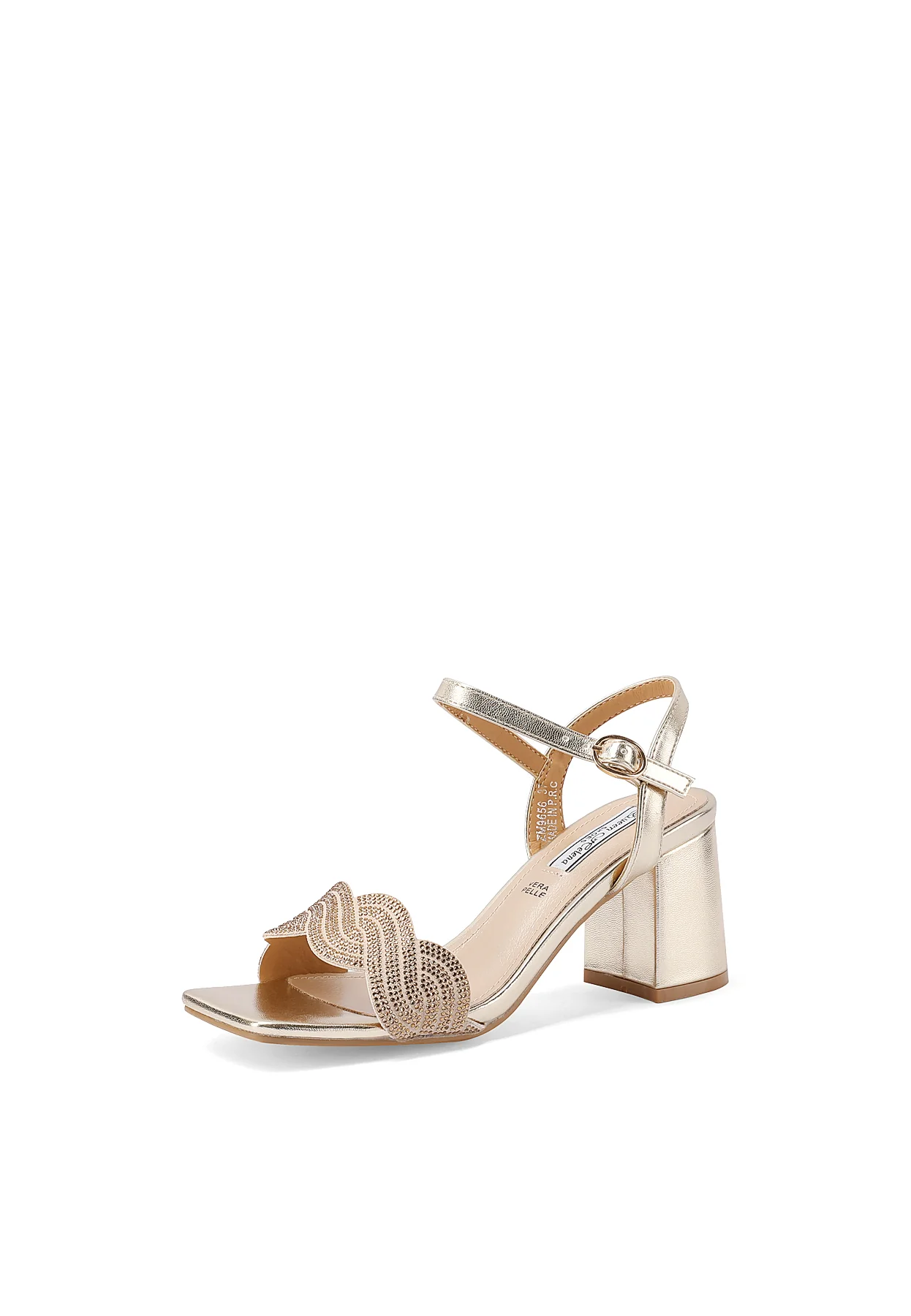 Sandali eleganti con dettagli gioiello e tacco largo ZM9656 - Image 11